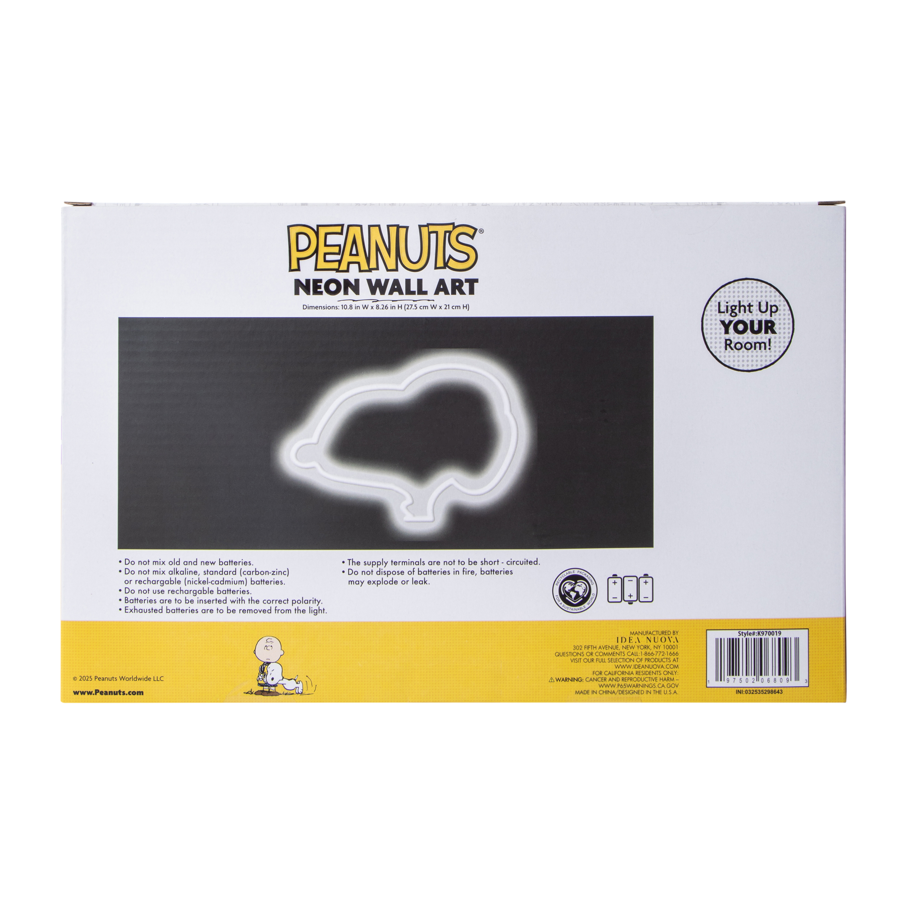 Peanuts® Neon Wall Art