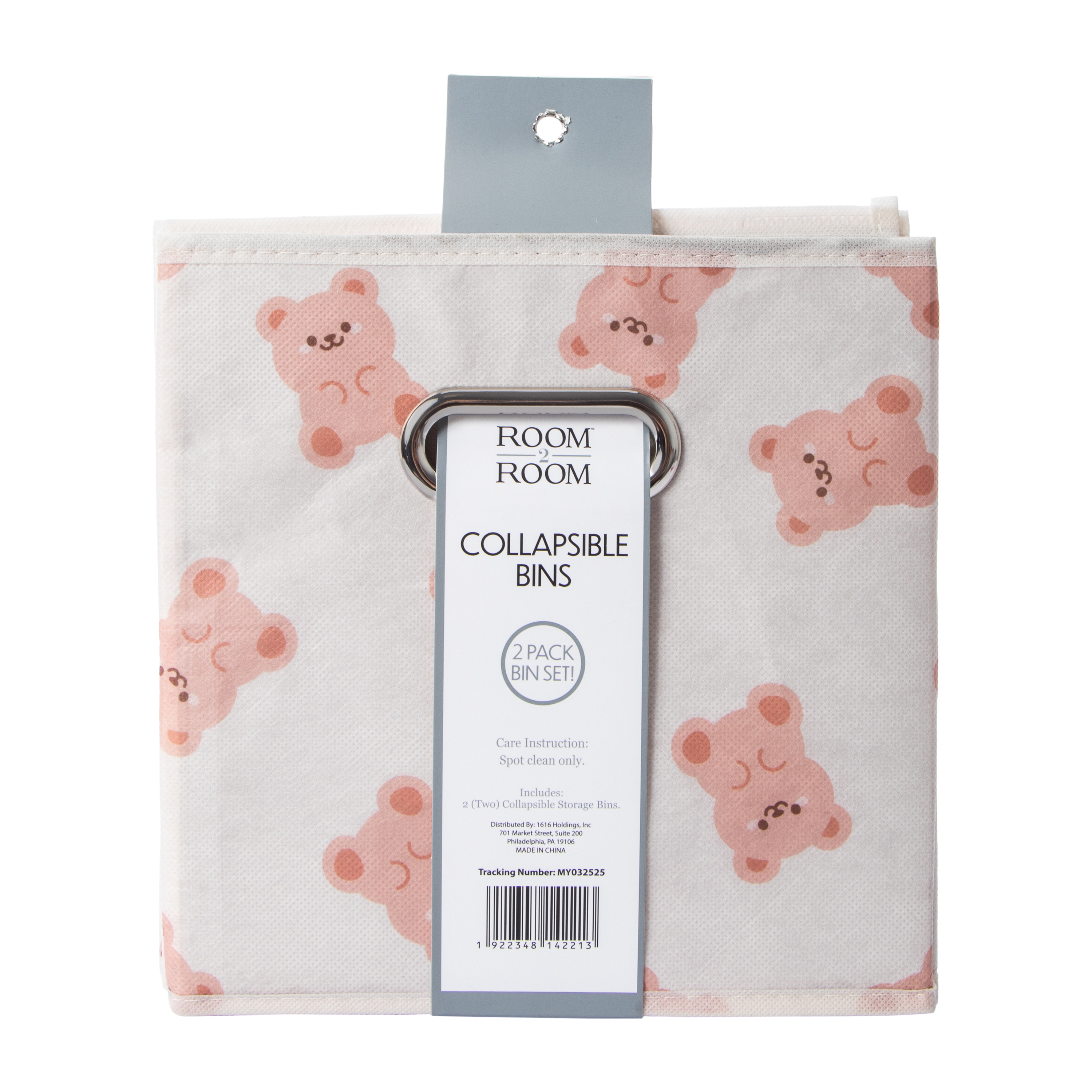 Printed Collapsible Bin 2-Pack Set