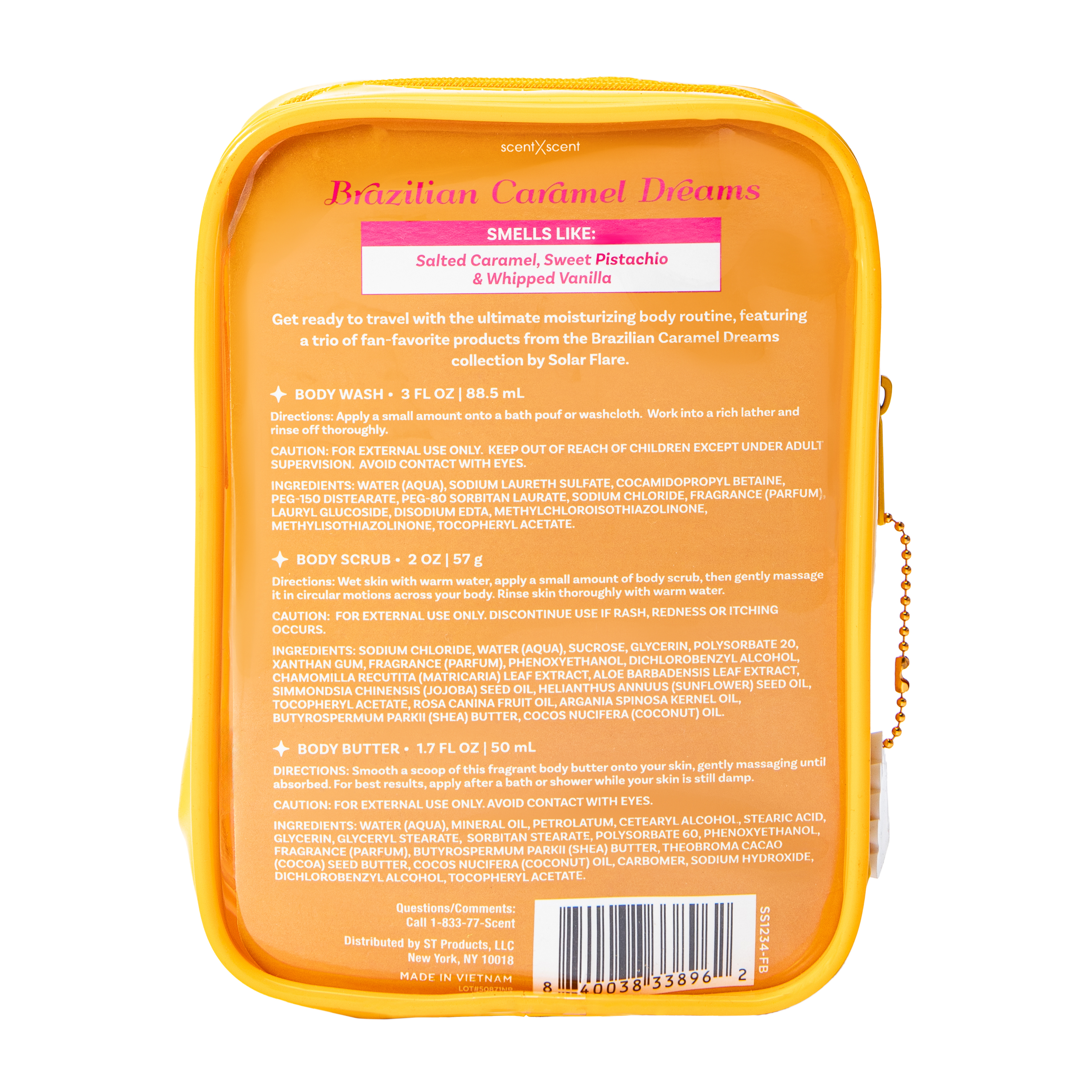 Solar Flare Brazilian Caramel Body Care Set