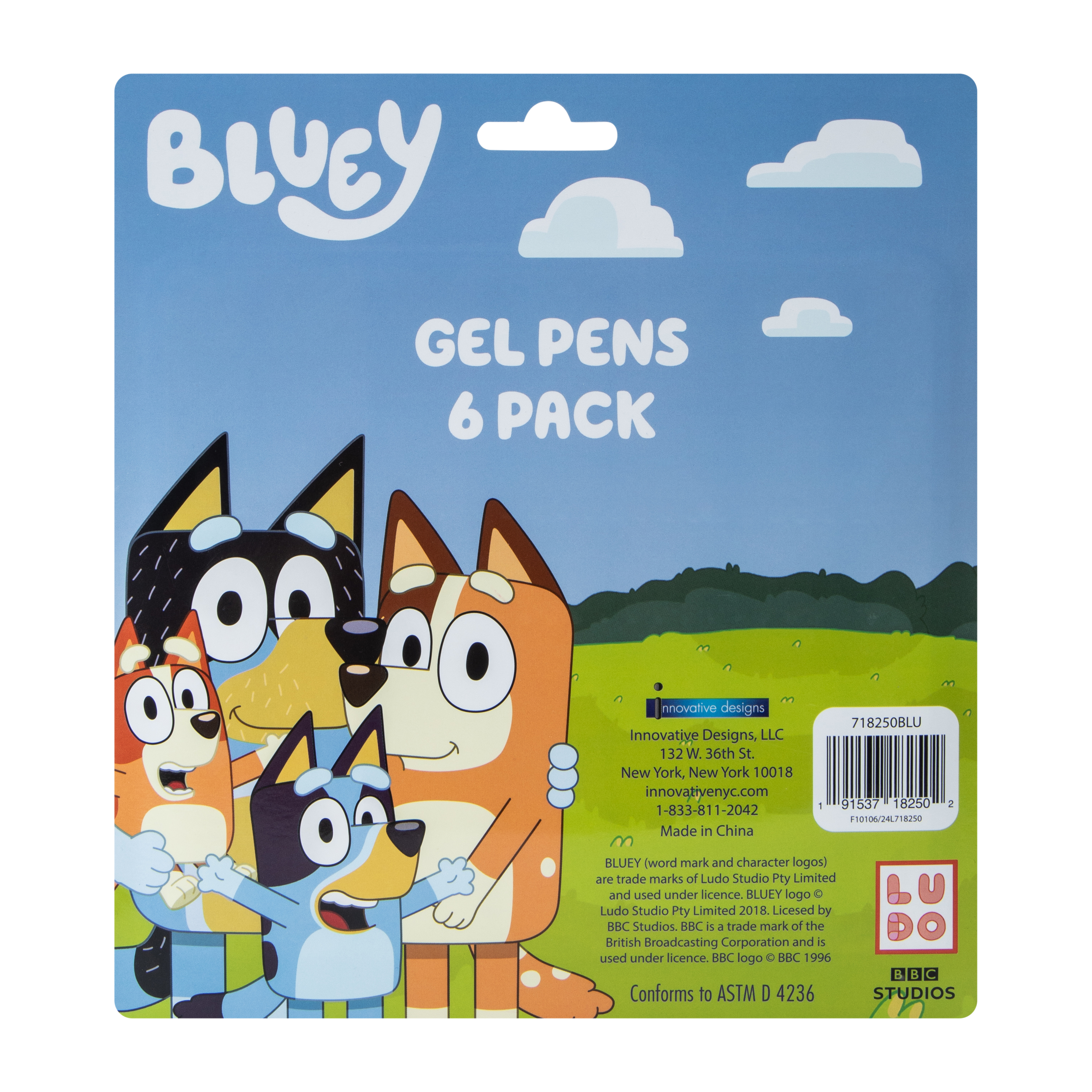 Bluey™ Gel Pens 6-Pack