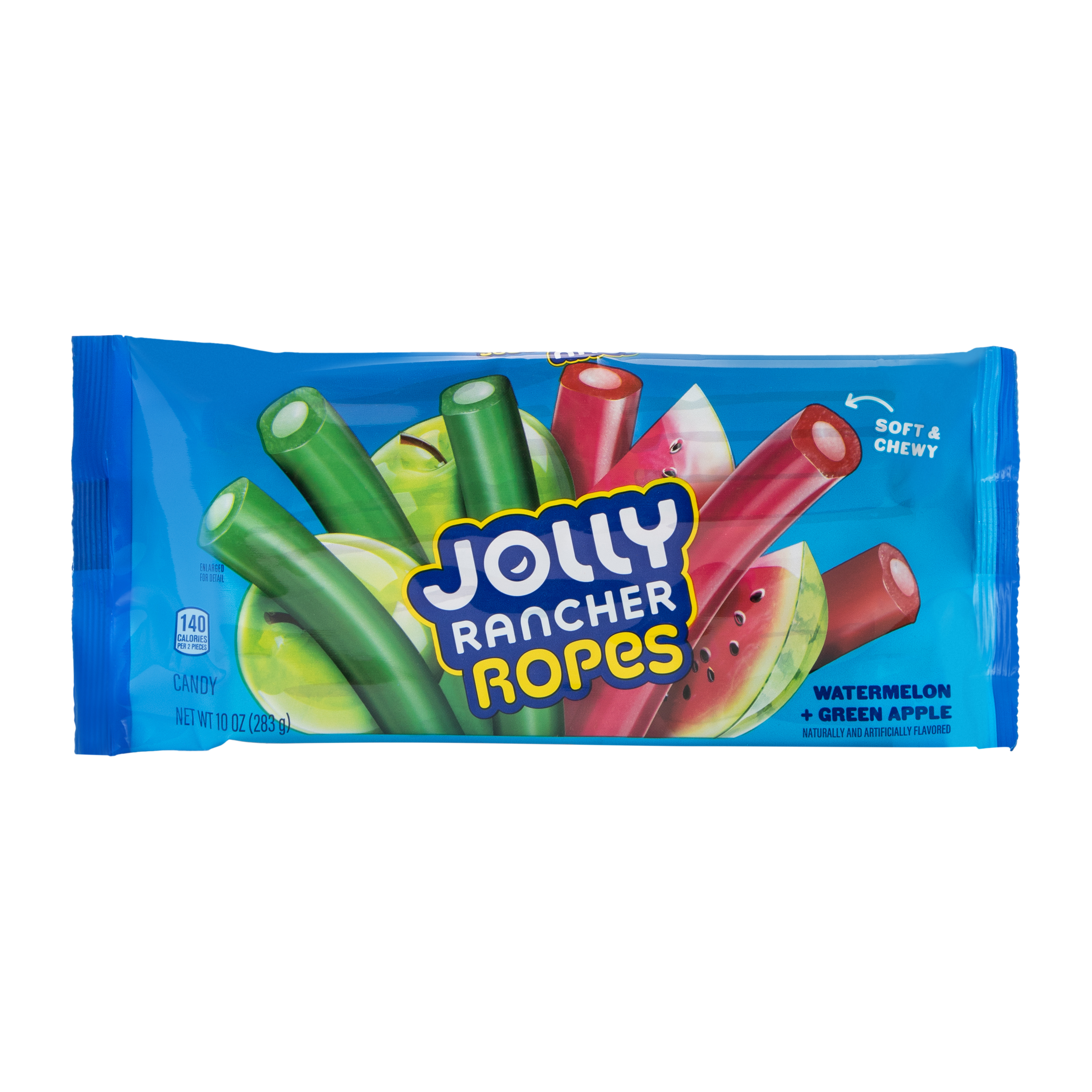 Jolly Rancher Watermelon + Green Apple Ropes Candy 10oz