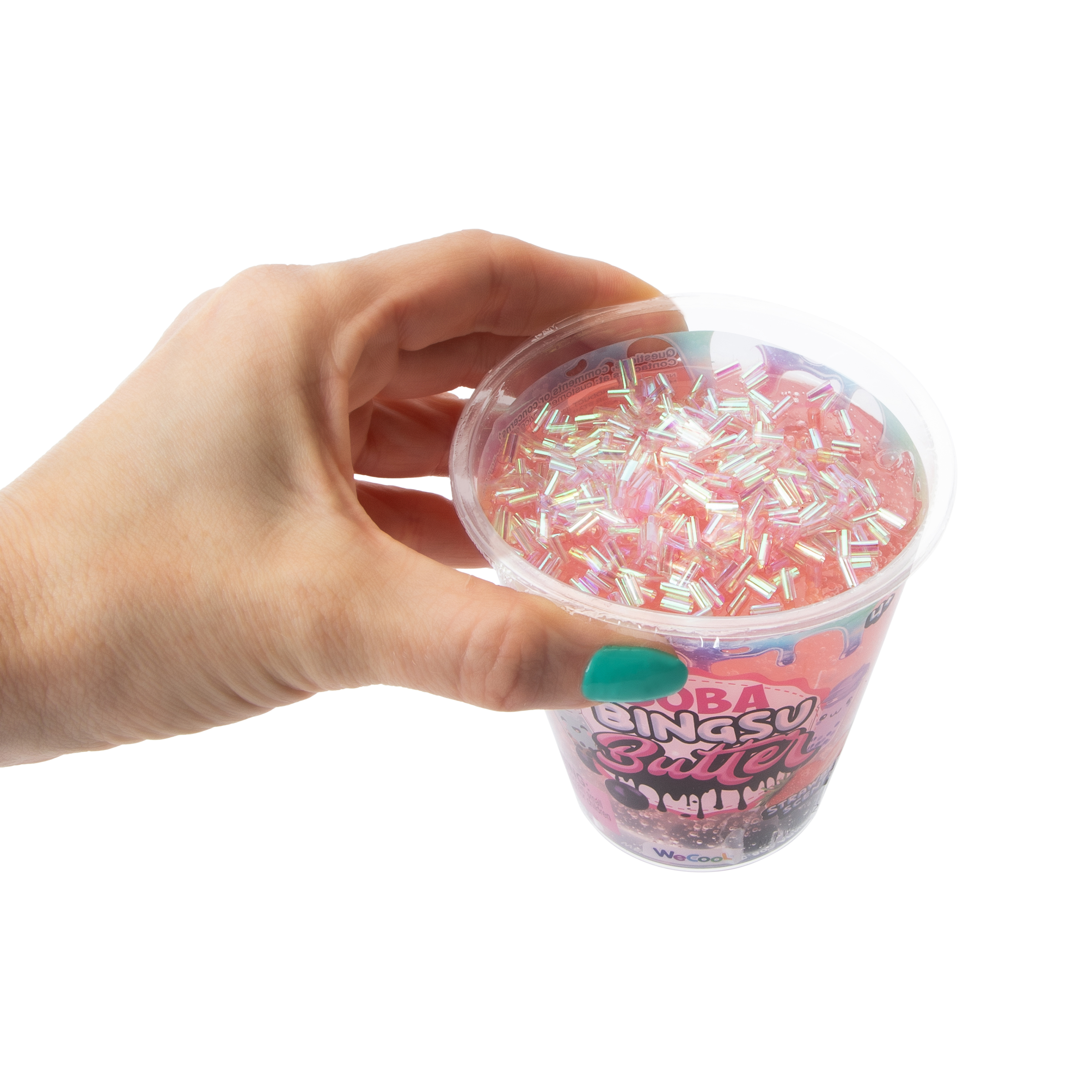 Compound Kings® Boba Bingsu Butter Strawberry Scented Slime