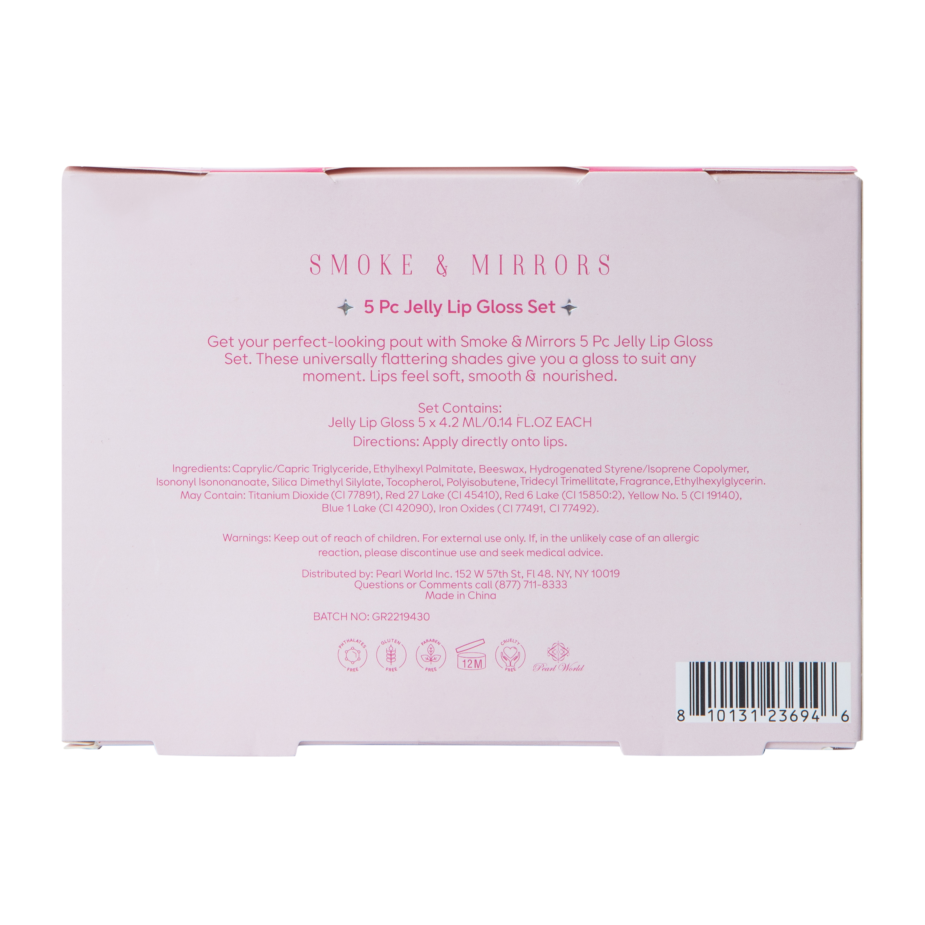 Smoke & Mirrors Shine On Jelly Lip Gloss Set 5-Piece
