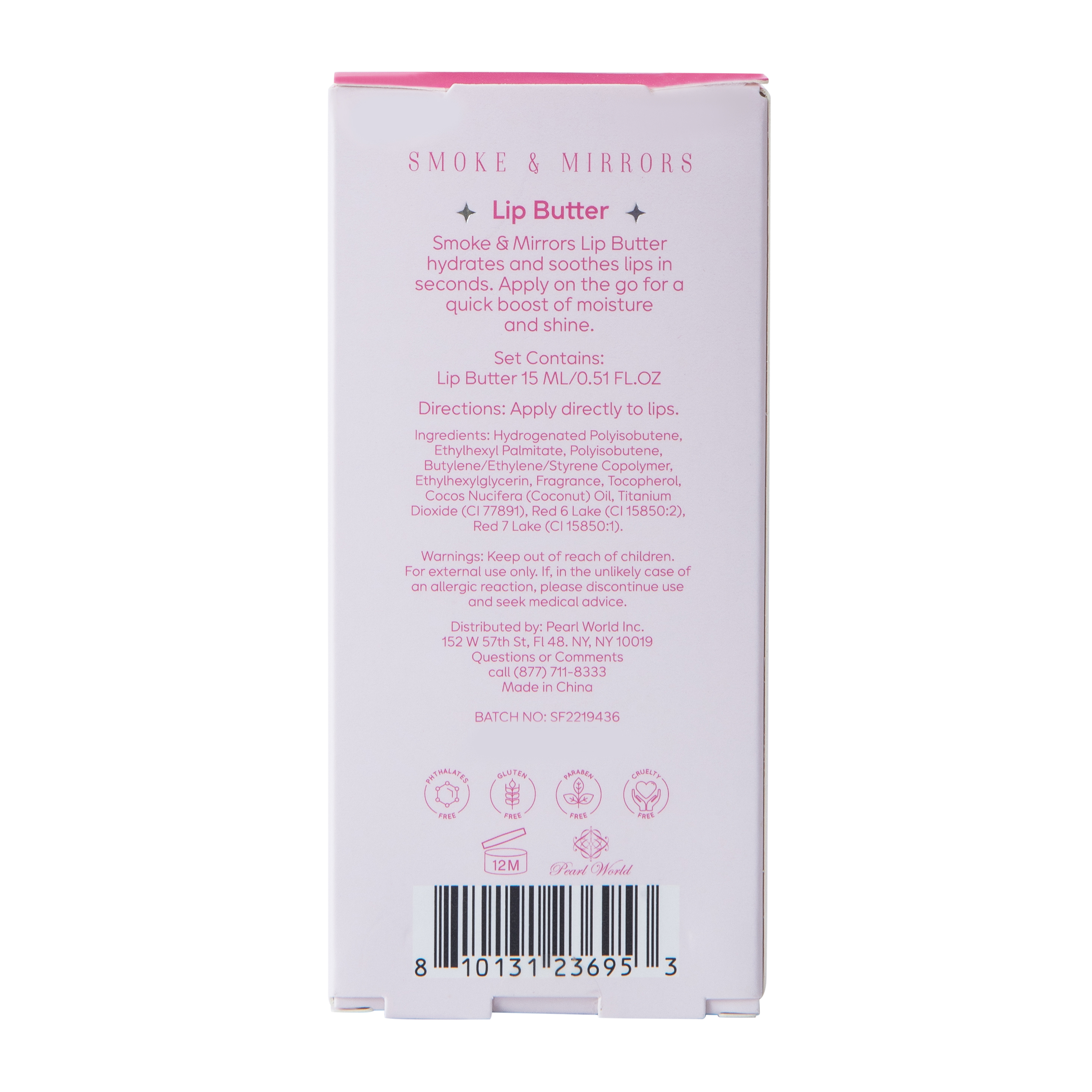 Smoke & Mirrors Luscious Lips Strawberry Lip Butter 0.51oz