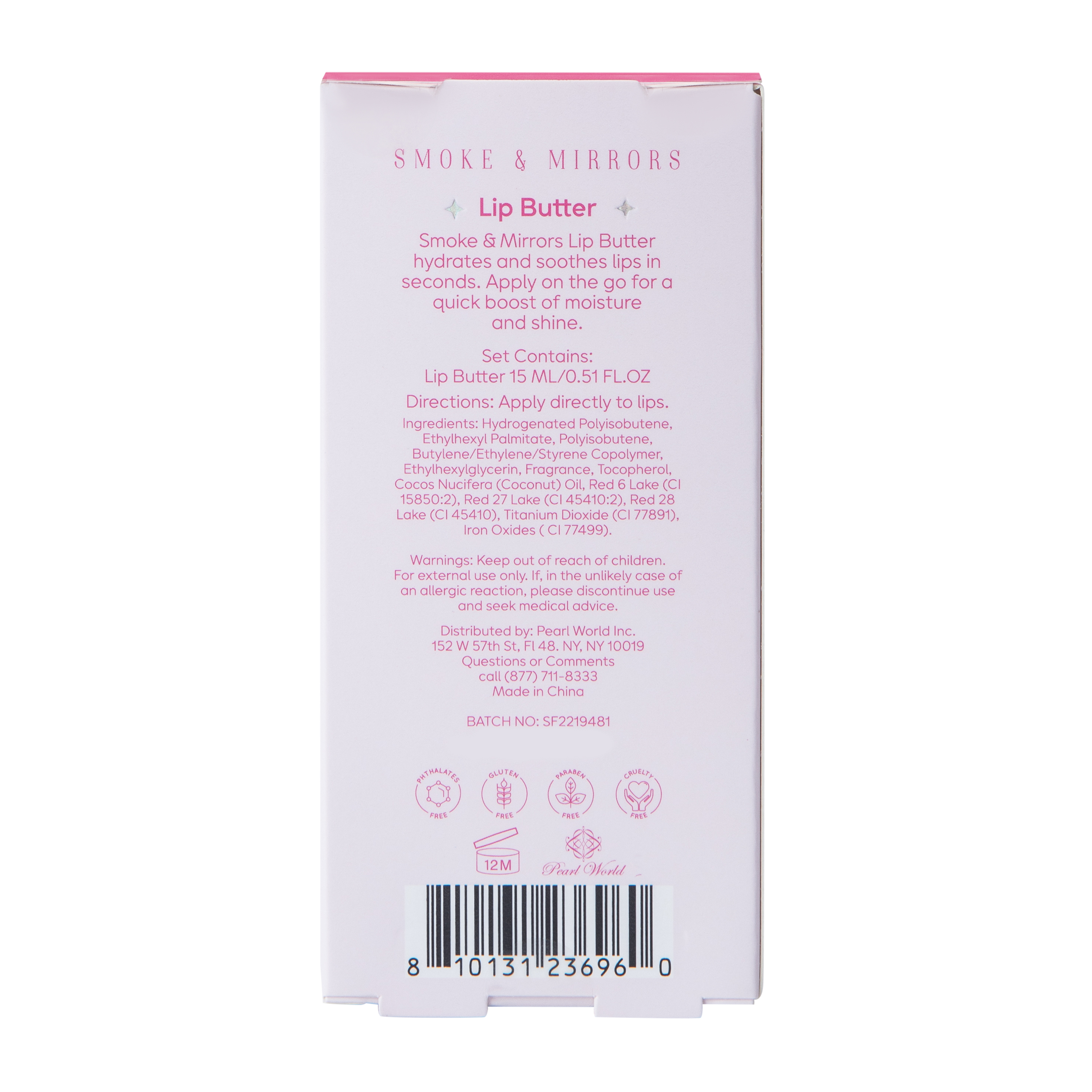 Smoke & Mirrors Luscious Lips Cherry Lip Butter 0.51oz