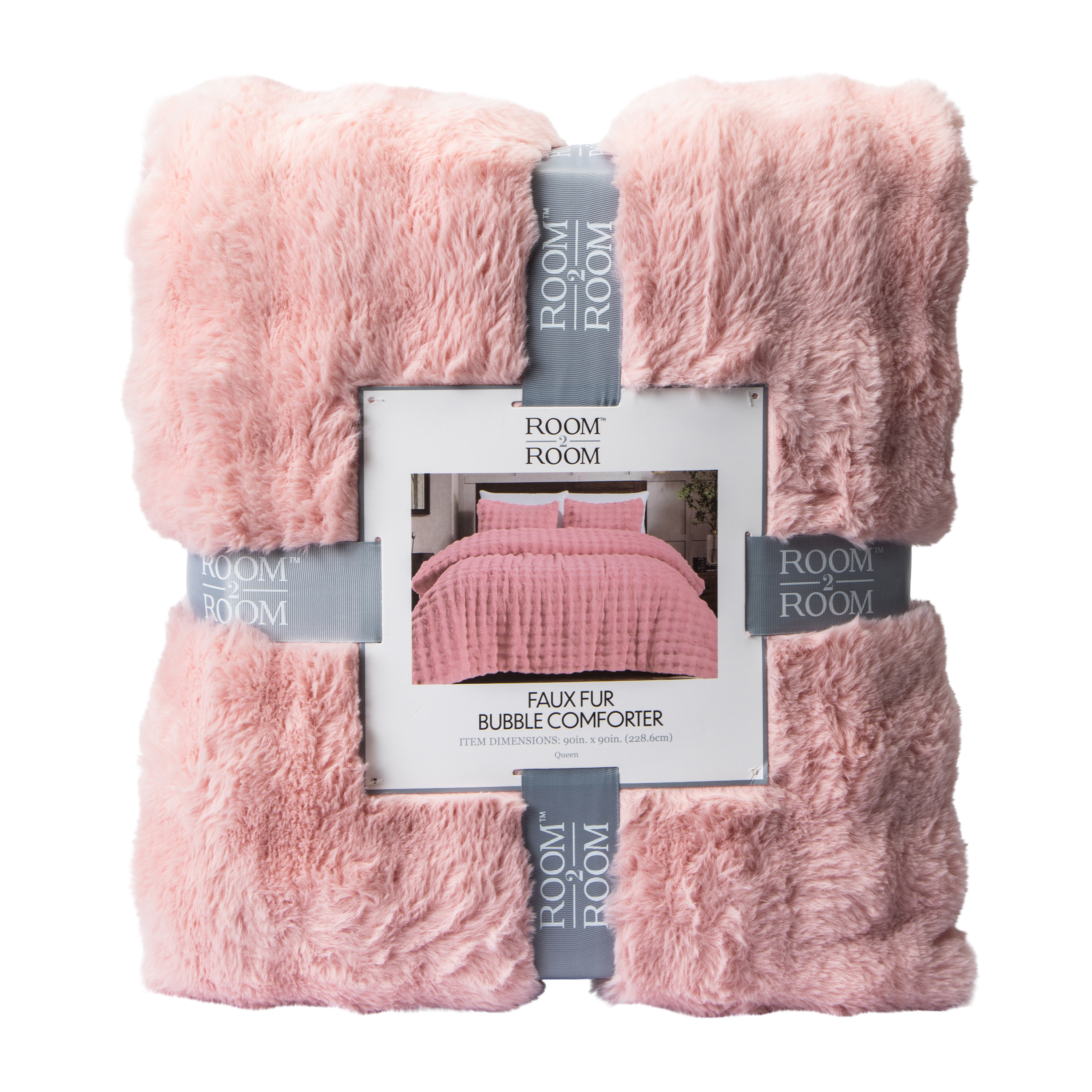 Bubble Faux Fur Comforter