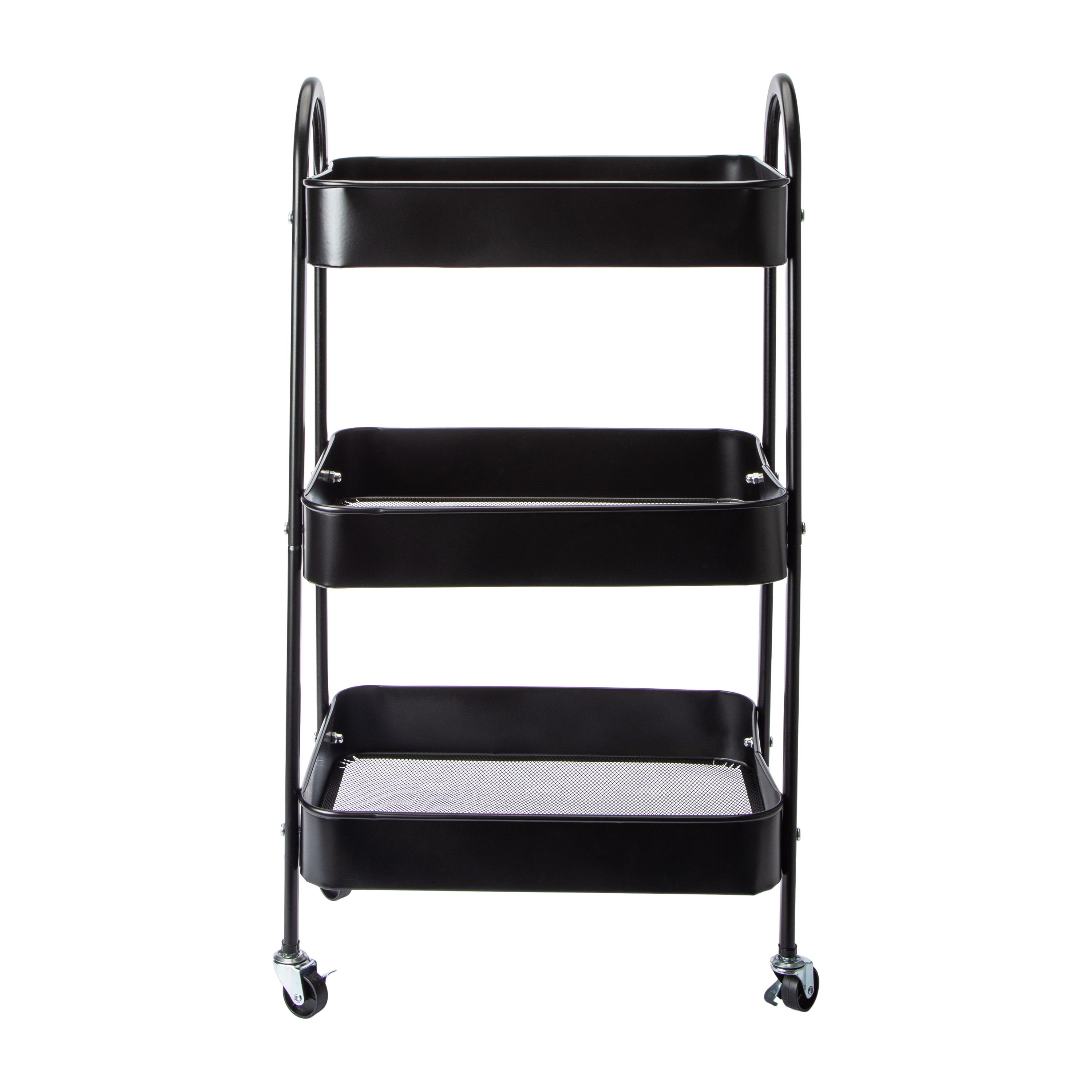 3-Tier Metal Rolling Cart
