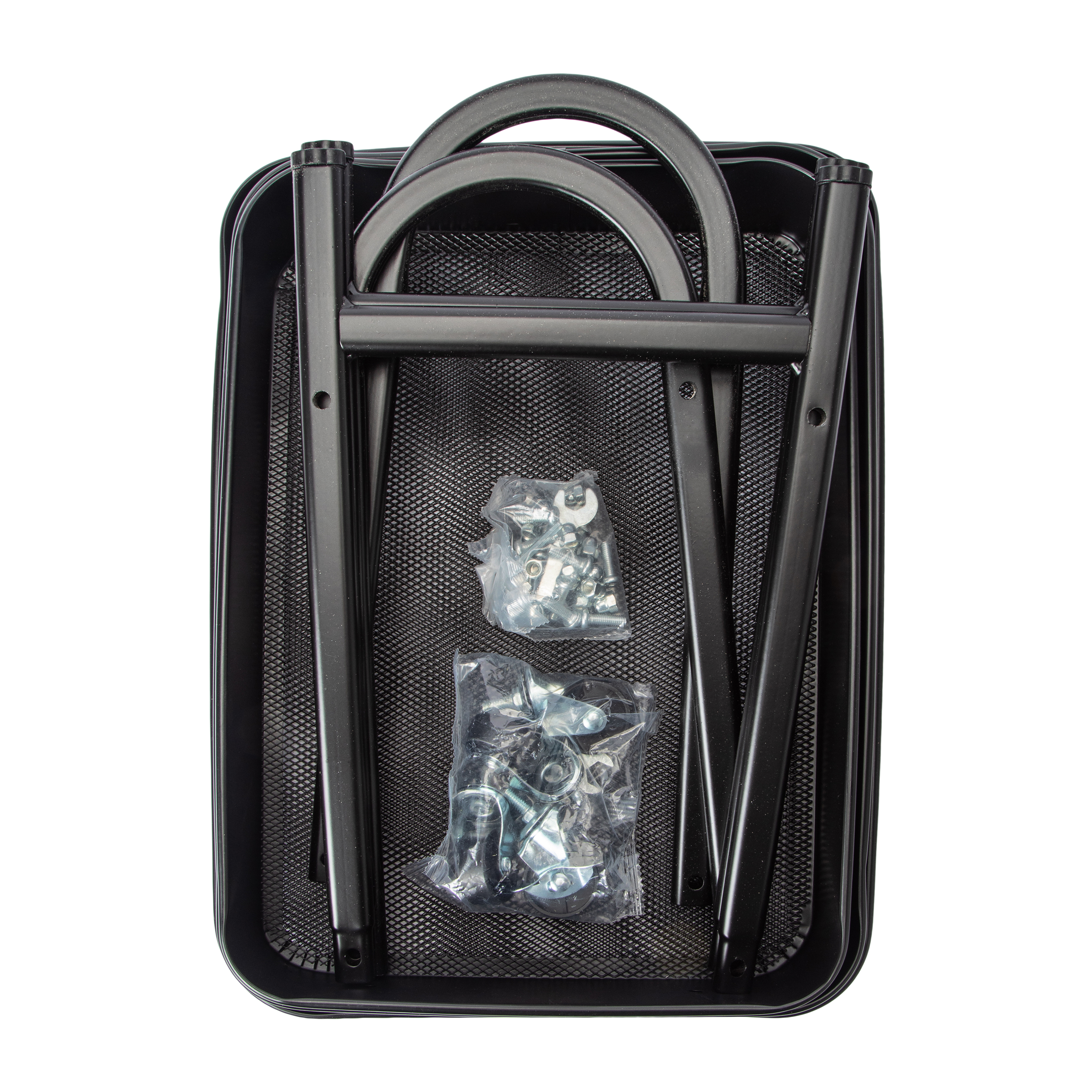 3-Tier Metal Rolling Cart