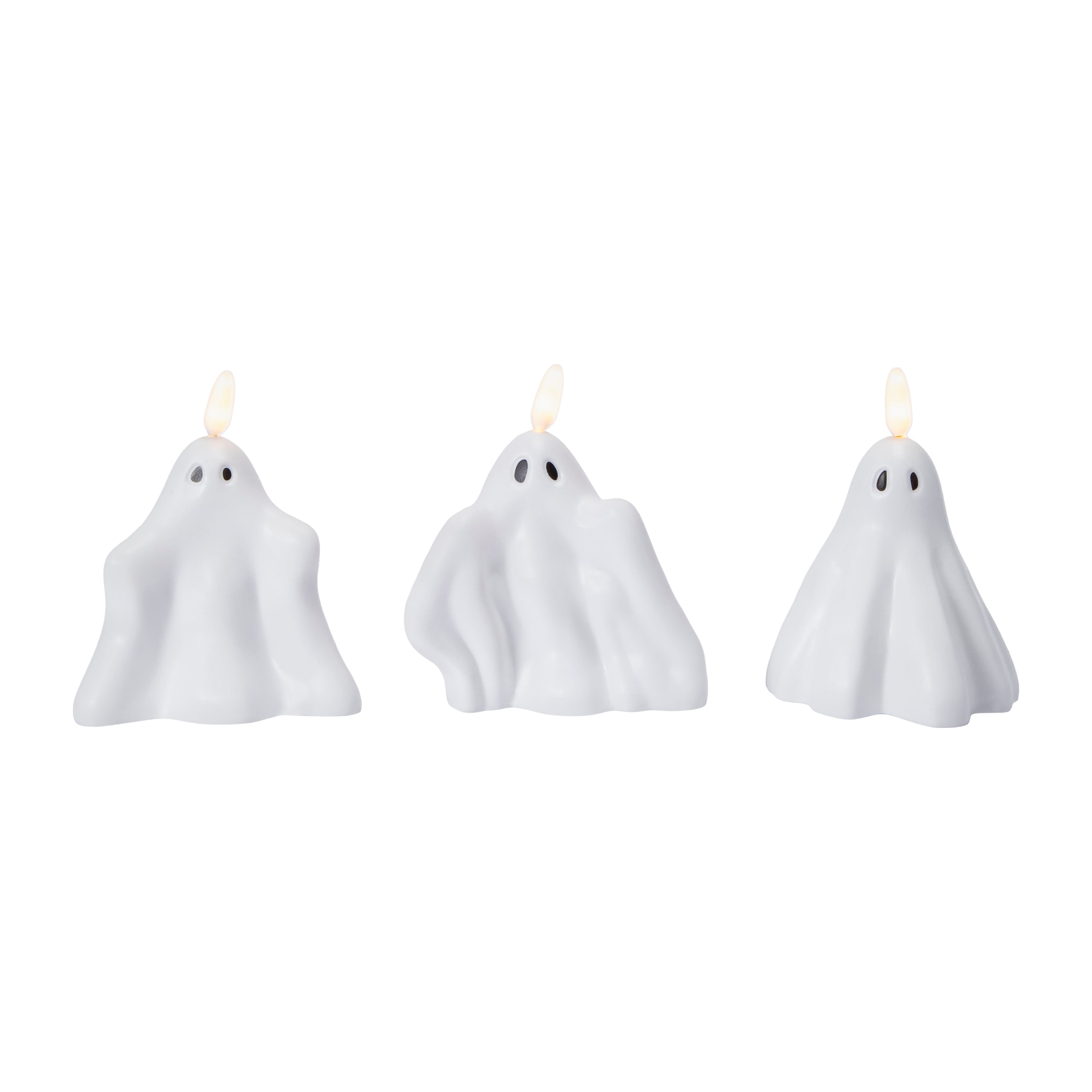 Set de 3 Velas LED Fantasma para Halloween - Sin Peligro, Pura Vibra 2