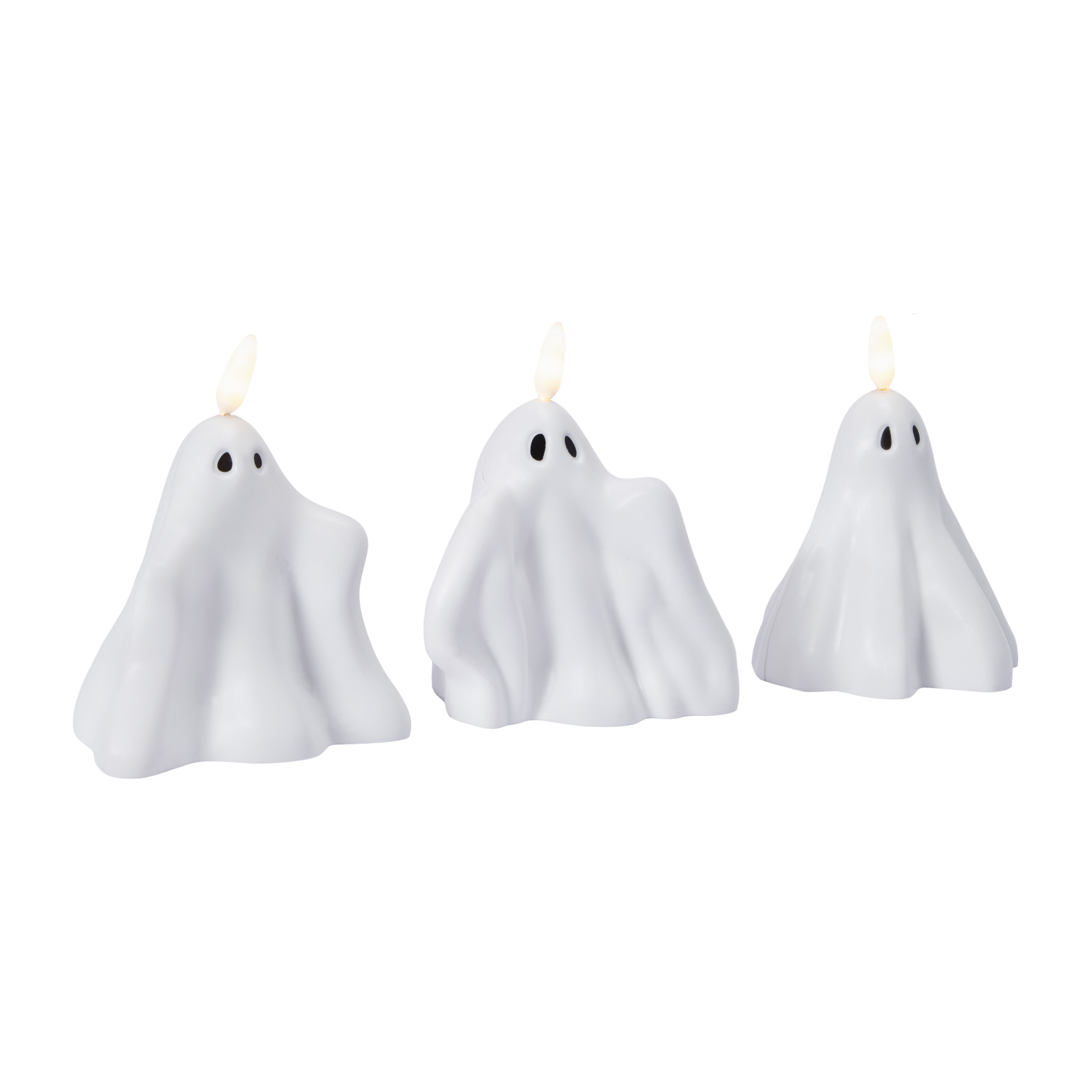 Set de 3 Velas LED Fantasma para Halloween - Sin Peligro, Pura Vibra 3