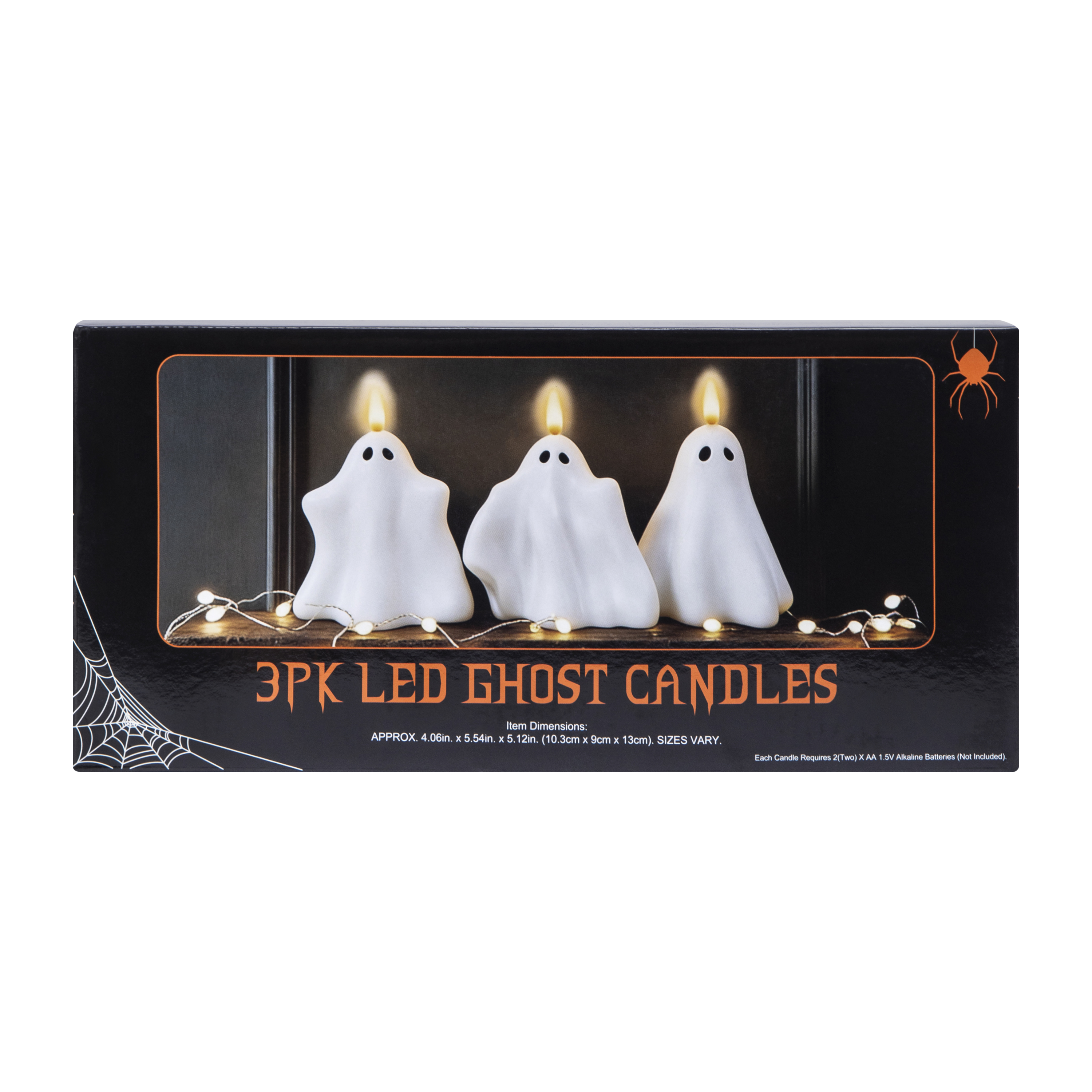 Set de 3 Velas LED Fantasma para Halloween - Sin Peligro, Pura Vibra 5