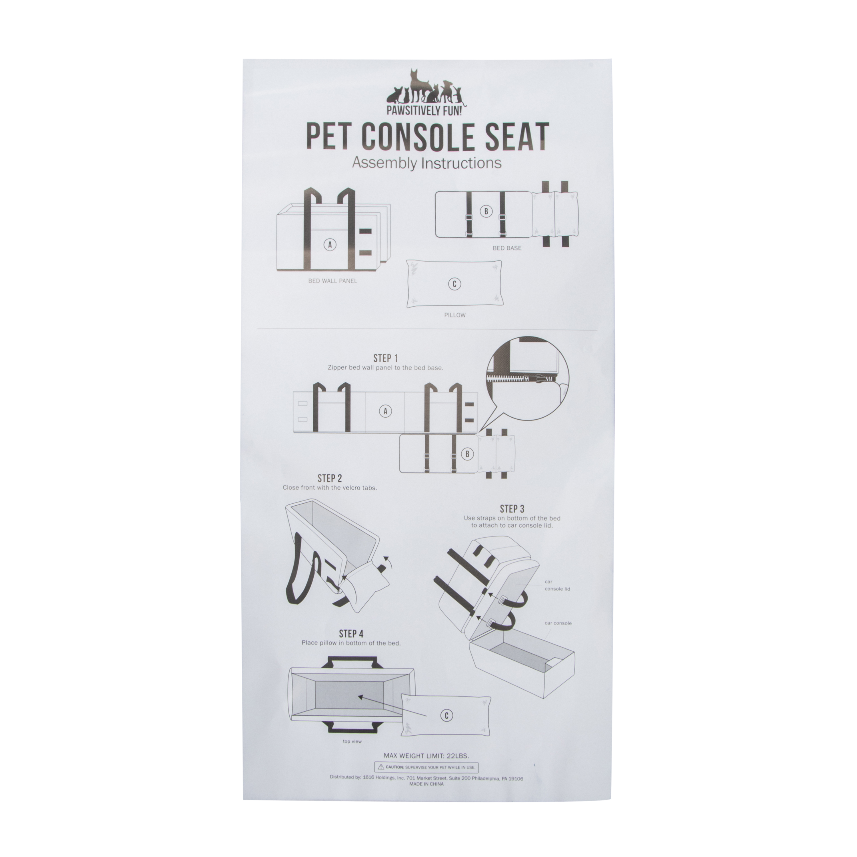 Pet Console Seat For Small Dogs