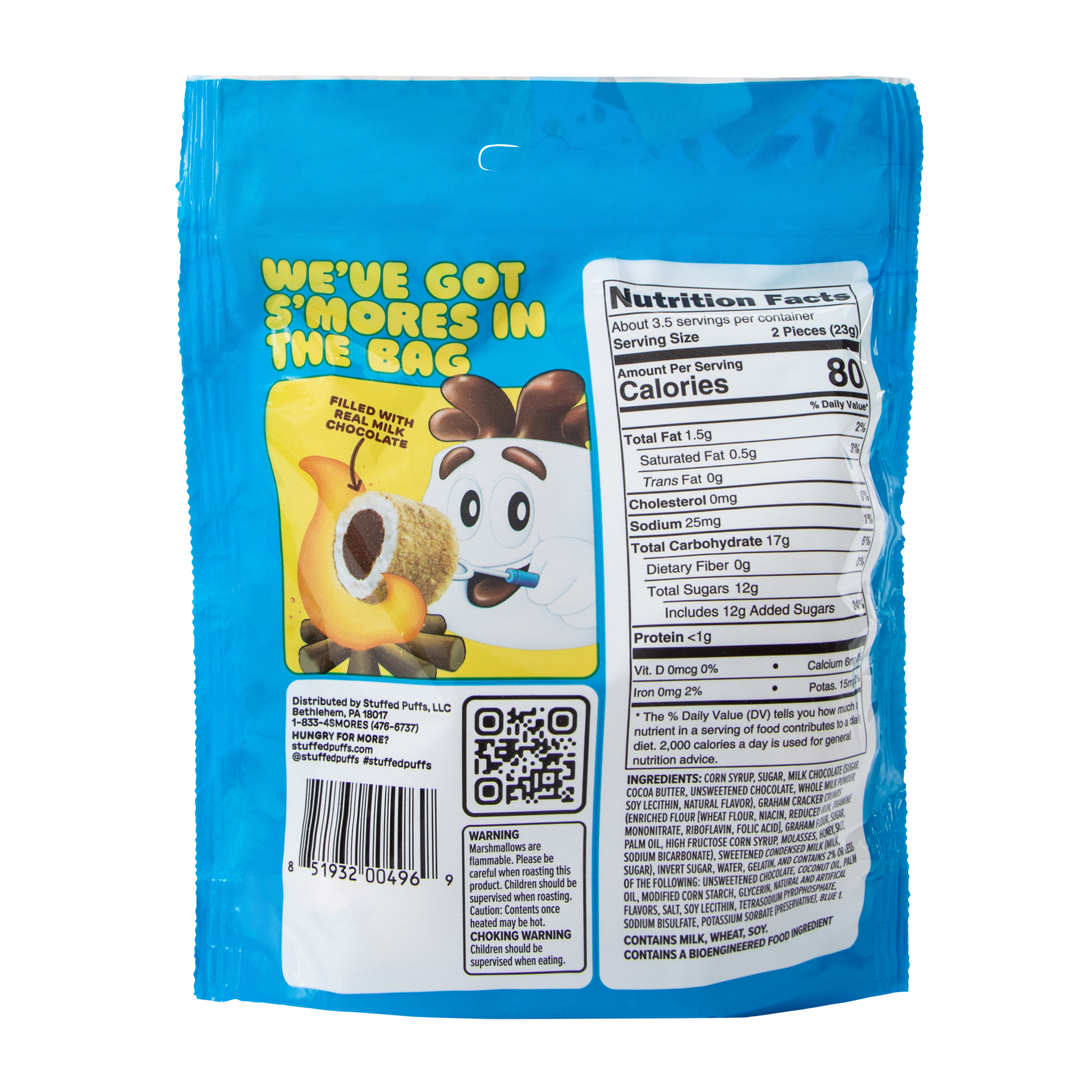 Stuffed Puffs® S'mores Filled Marshmallow Bites 2.68oz