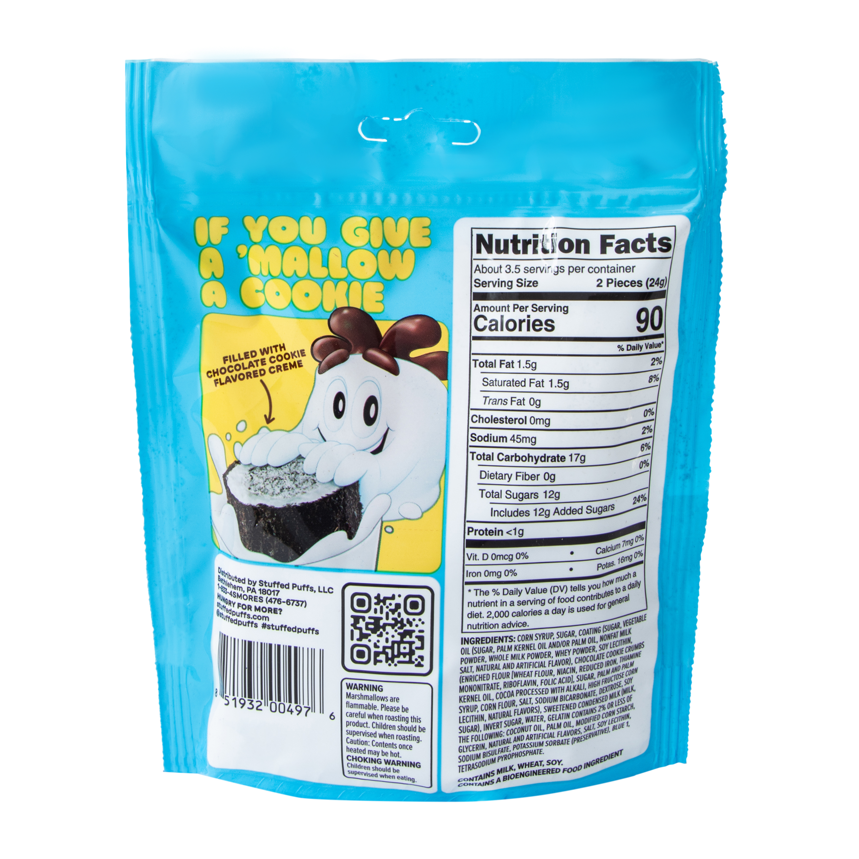 Stuffed Puffs® Cookies 'N Creme Filled Marshmallow Bites 2.79oz