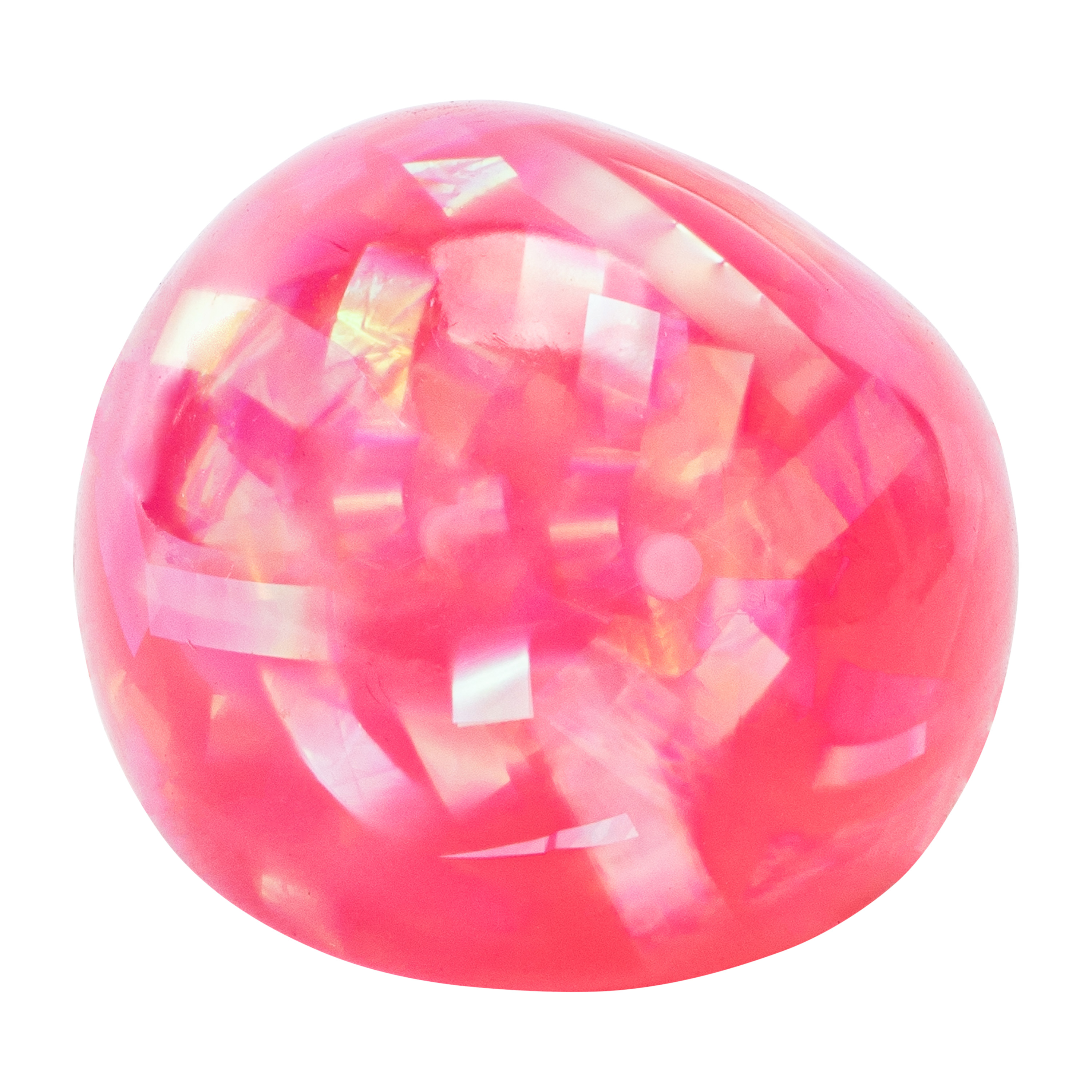 Squish Ball Foil Pink Toy
