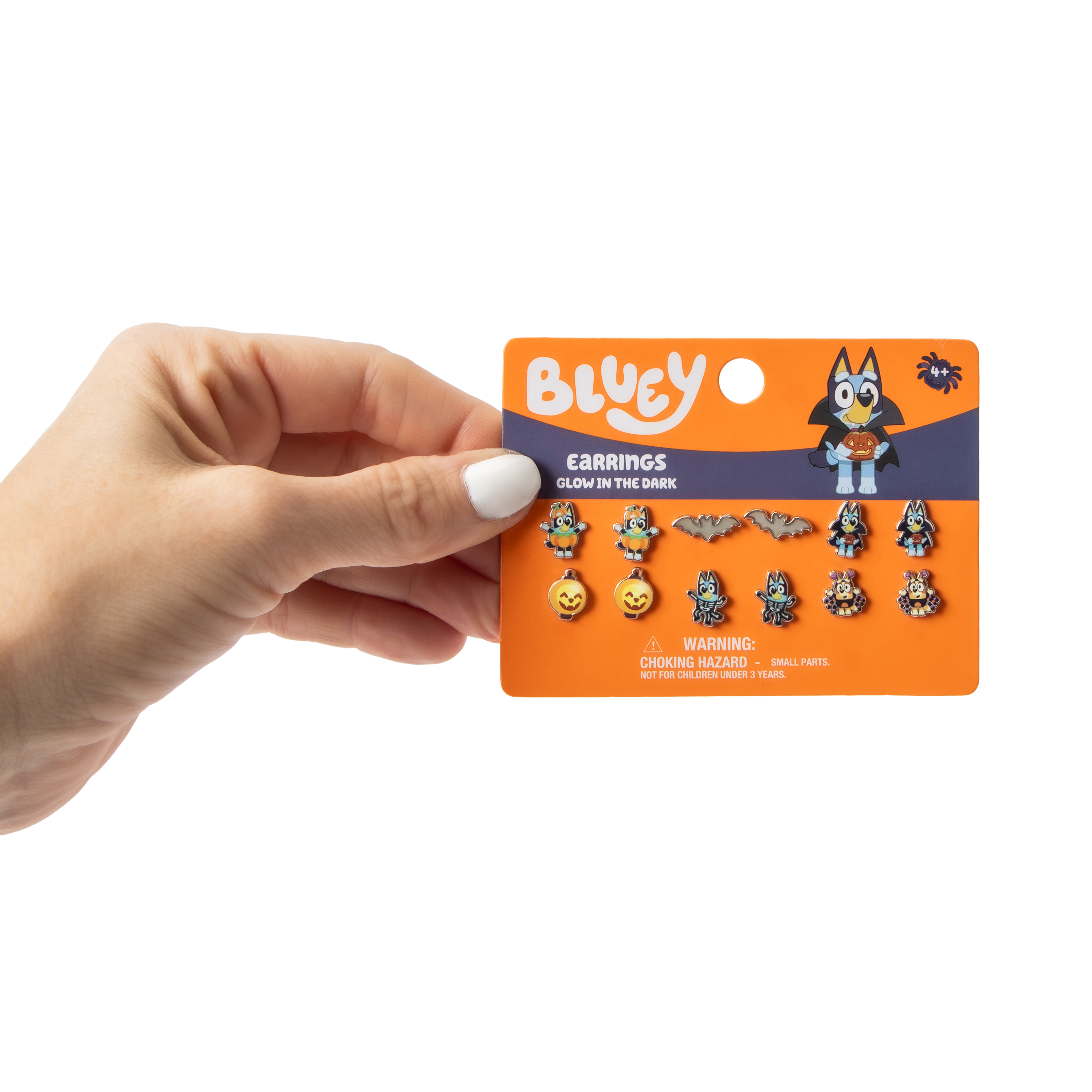 Bluey™ Halloween Glow In The Dark Earrings 6-Pack