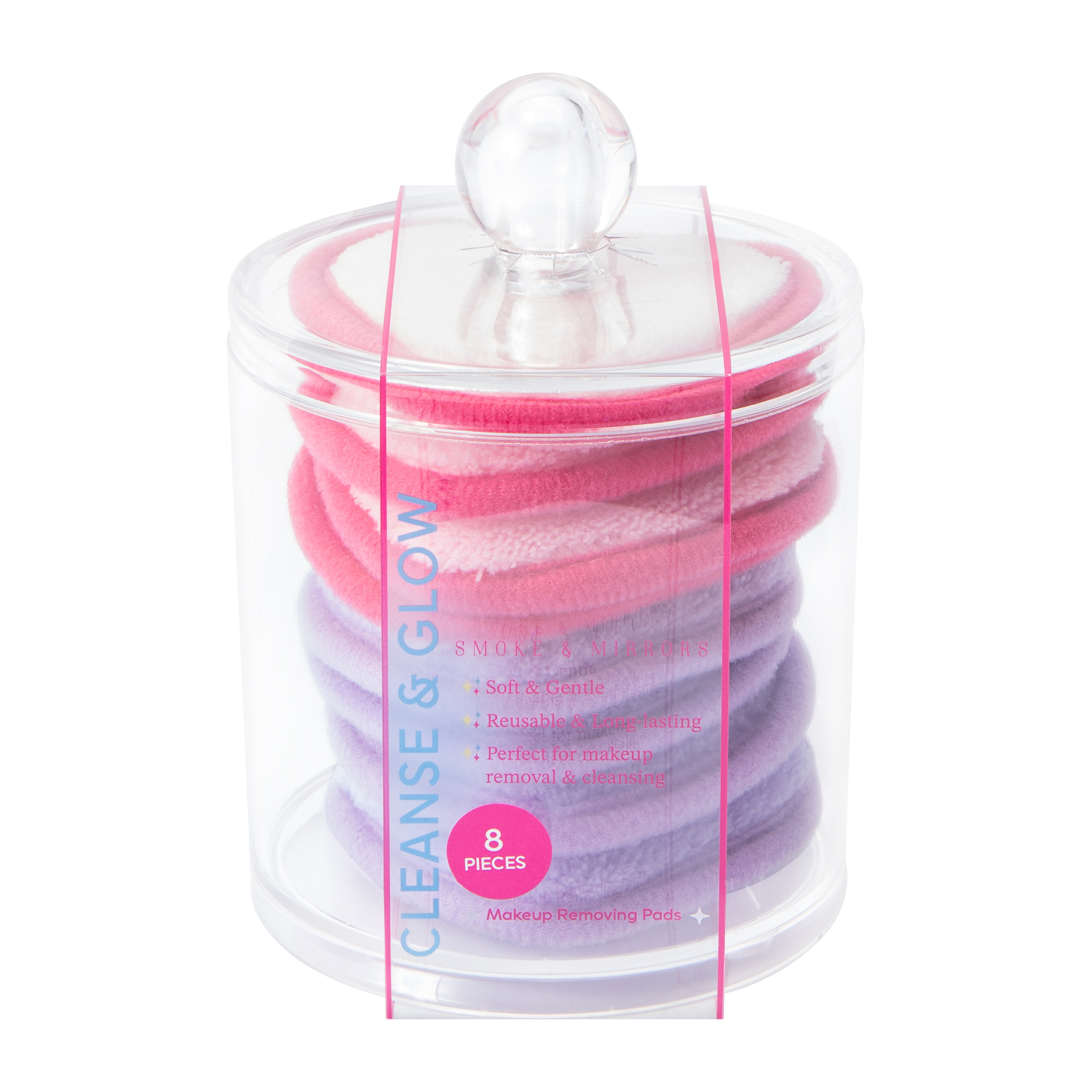 Smoke & Mirrors Cleanse & Glow Makeup Removing Pads 8-Pack