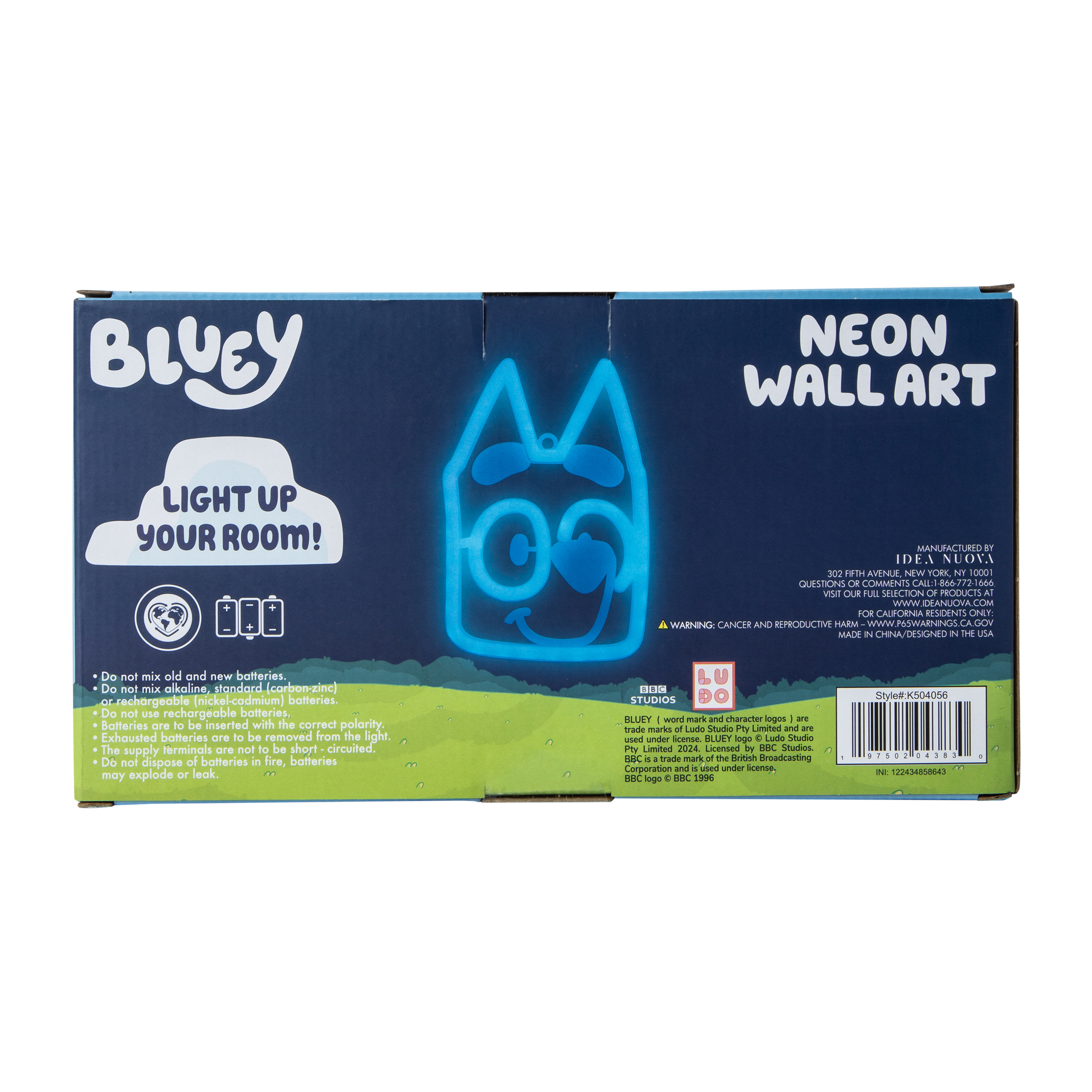 Bluey™ Neon Wall Art