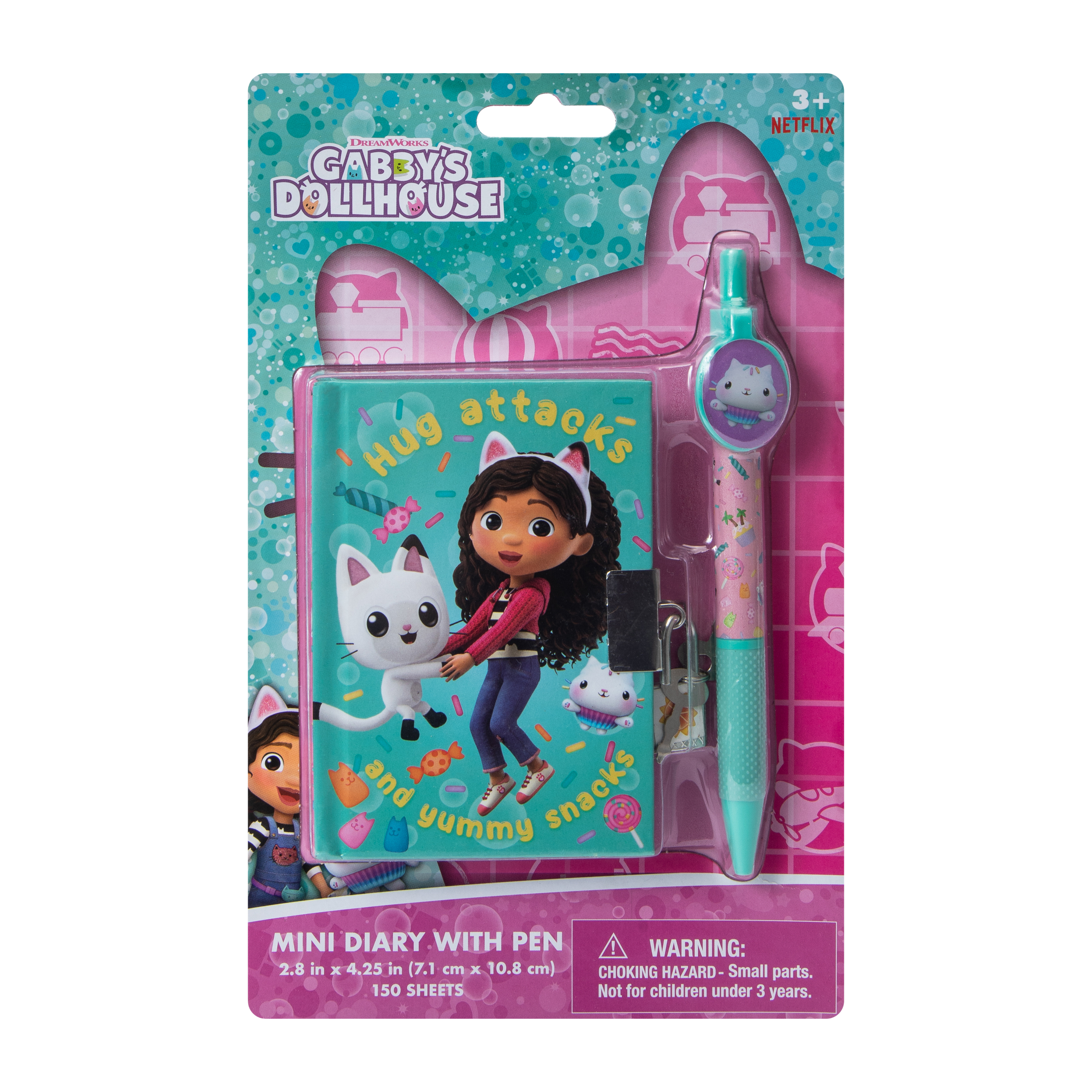 DreamWorks Gabby's Dollhouse Mini Diary With Pen