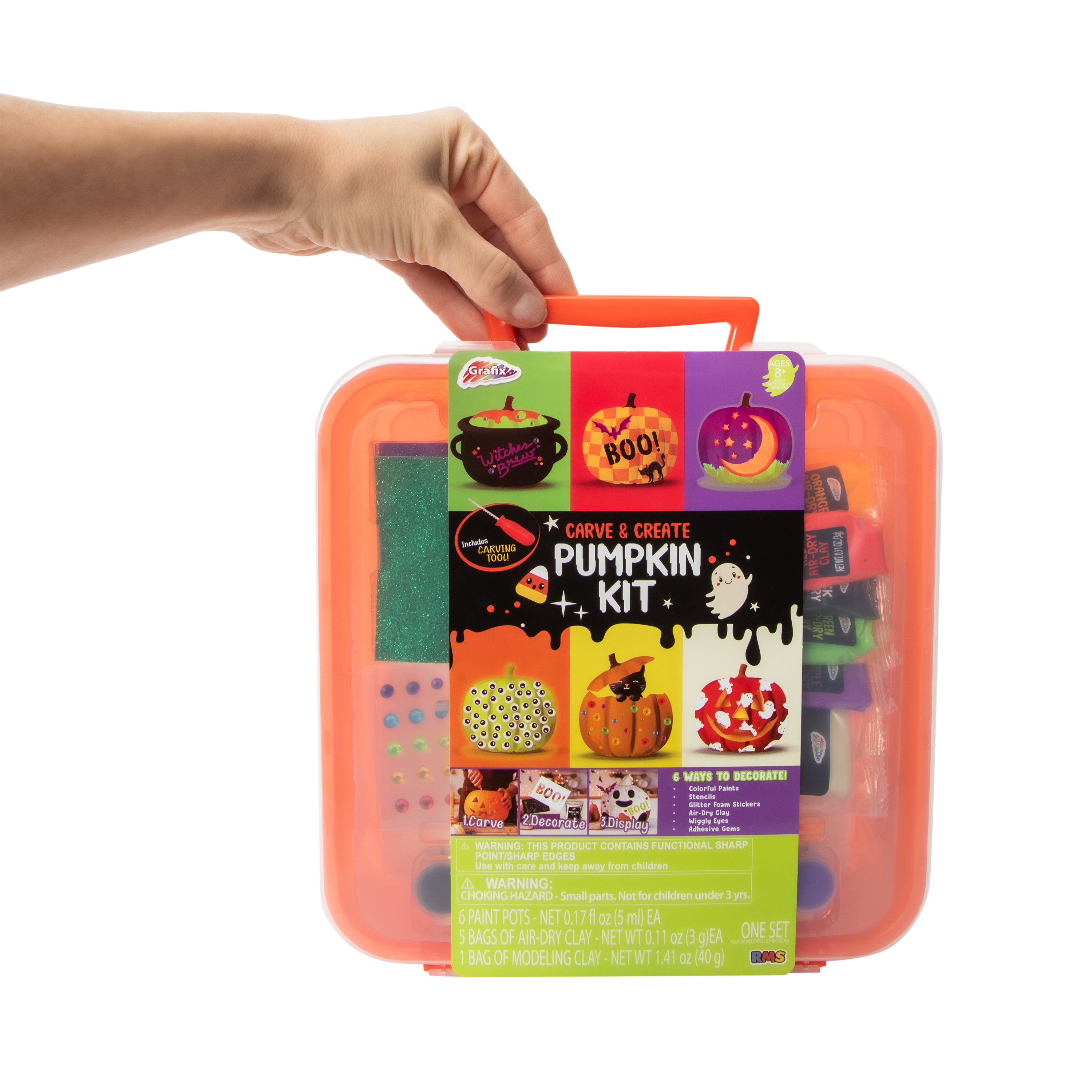 Halloween Carve & Create Pumpkin Kit Set