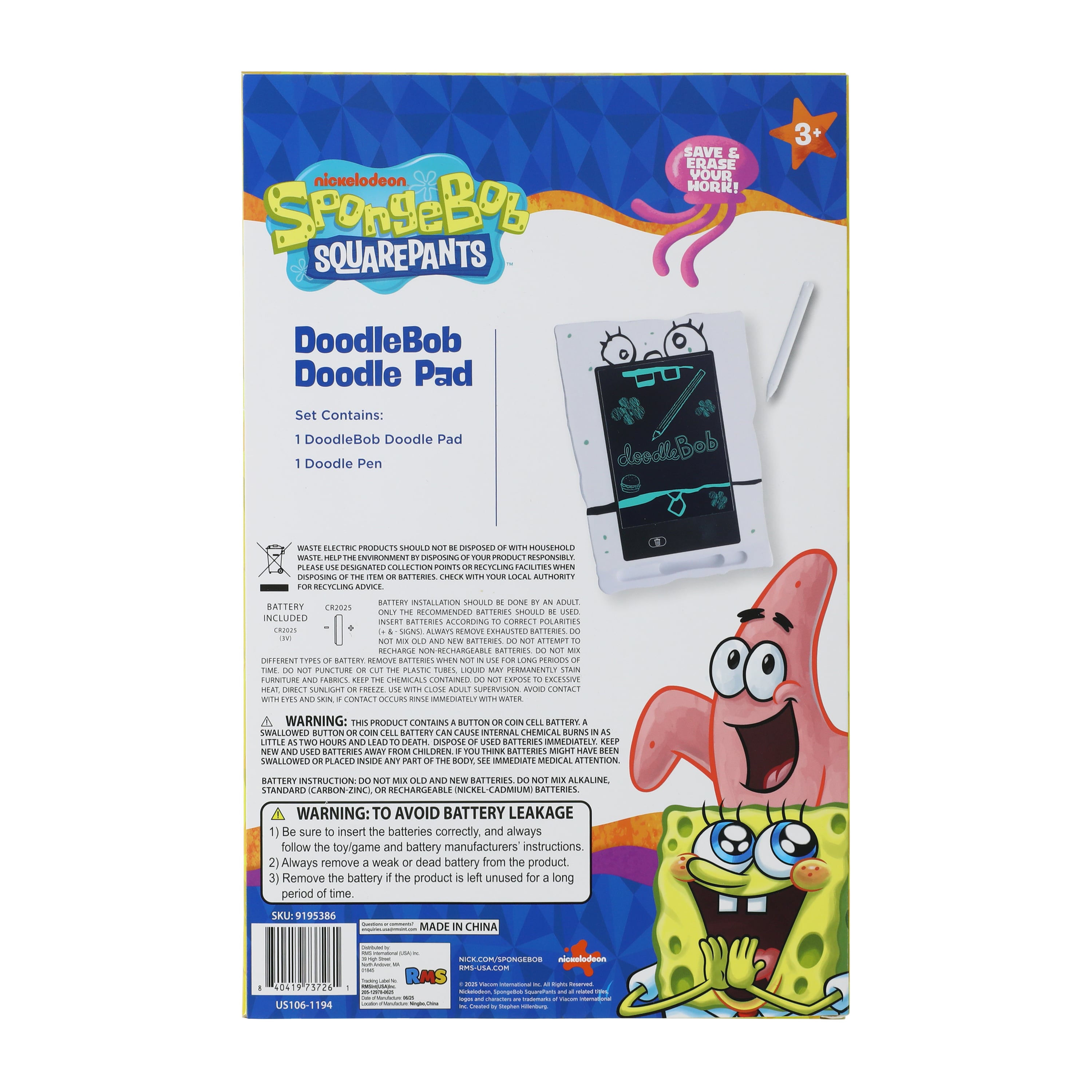 SpongeBob SquarePants™ DoodleBob Doodle Pad Set