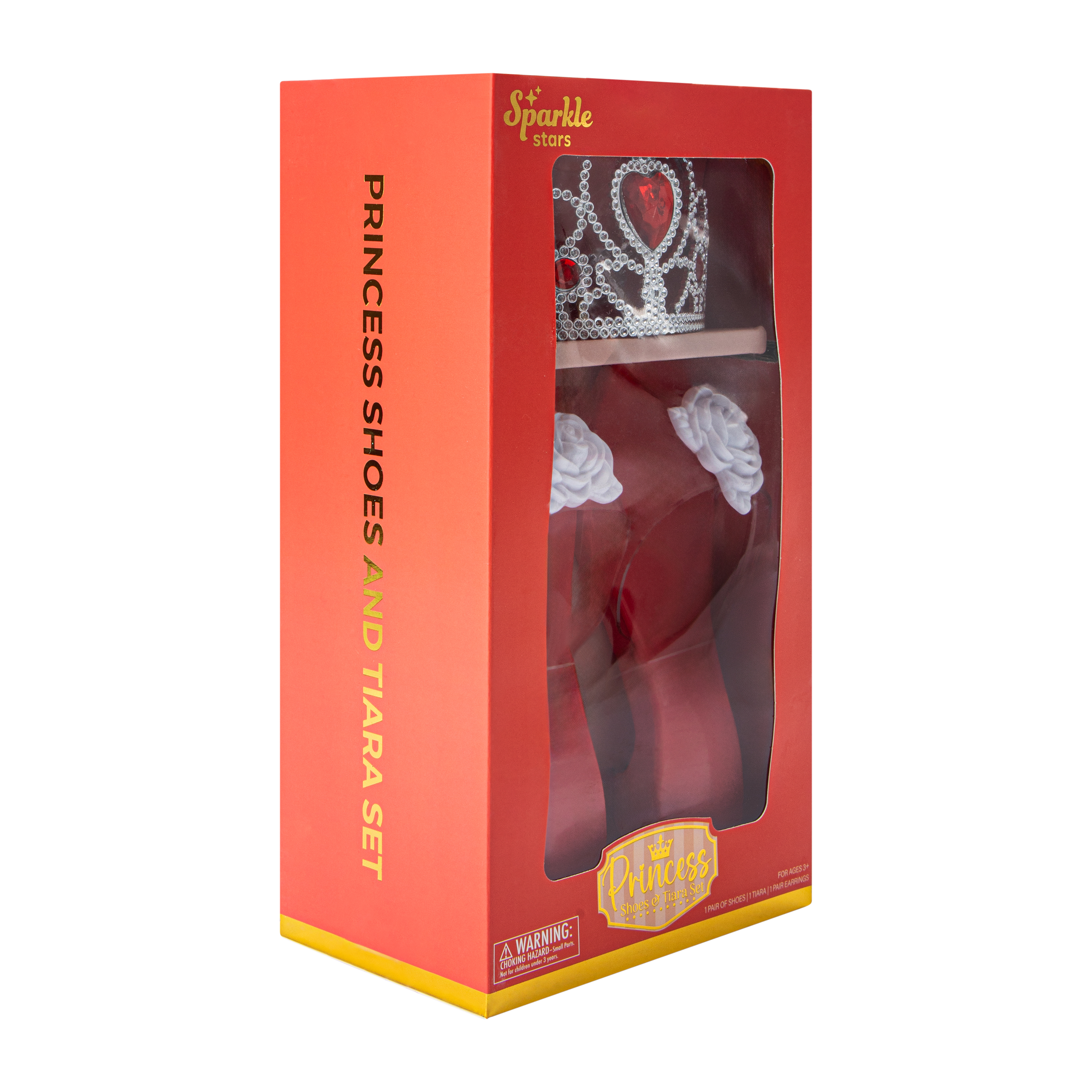 Sparkle Stars Red Princess Shoes & Tiara Set