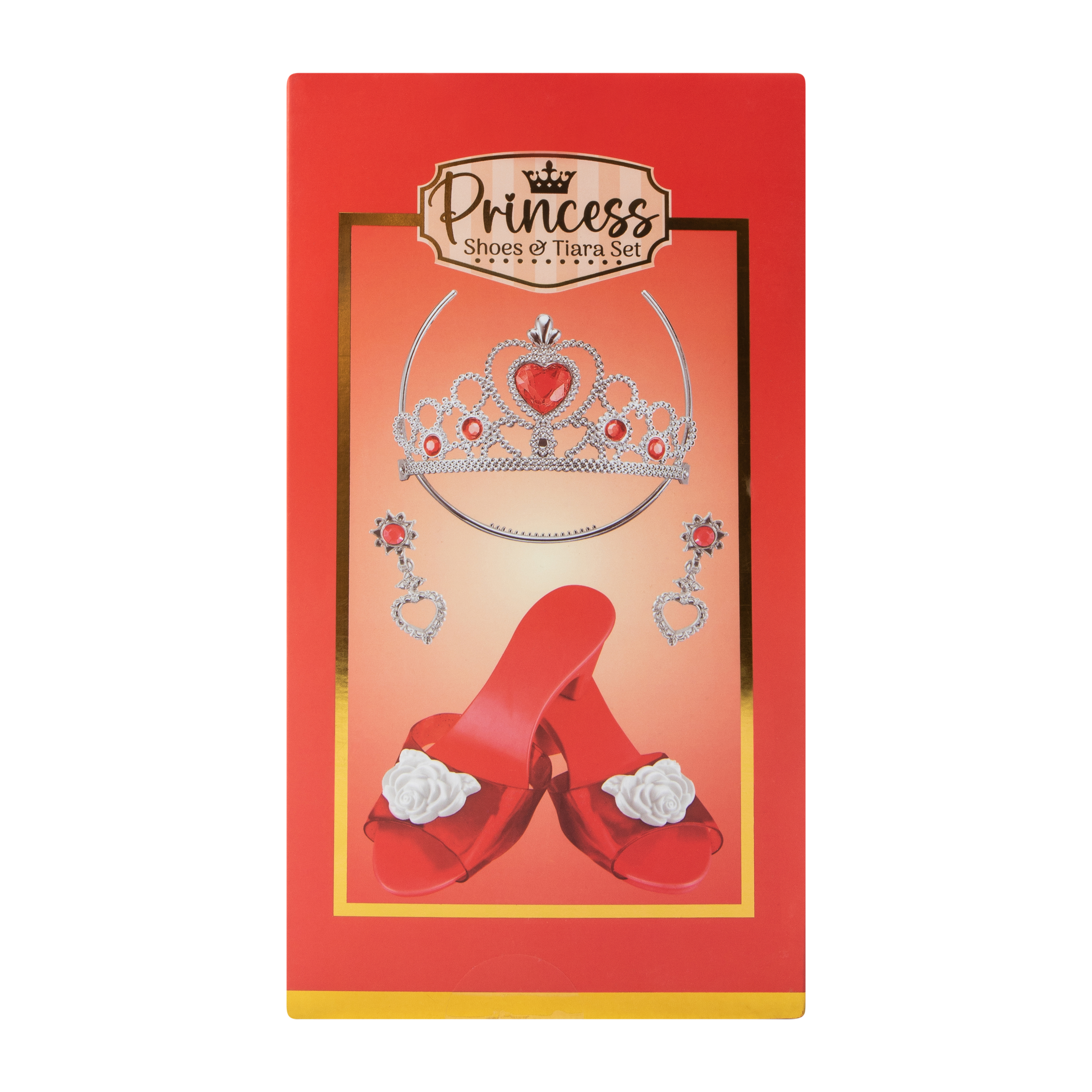 Sparkle Stars Red Princess Shoes & Tiara Set