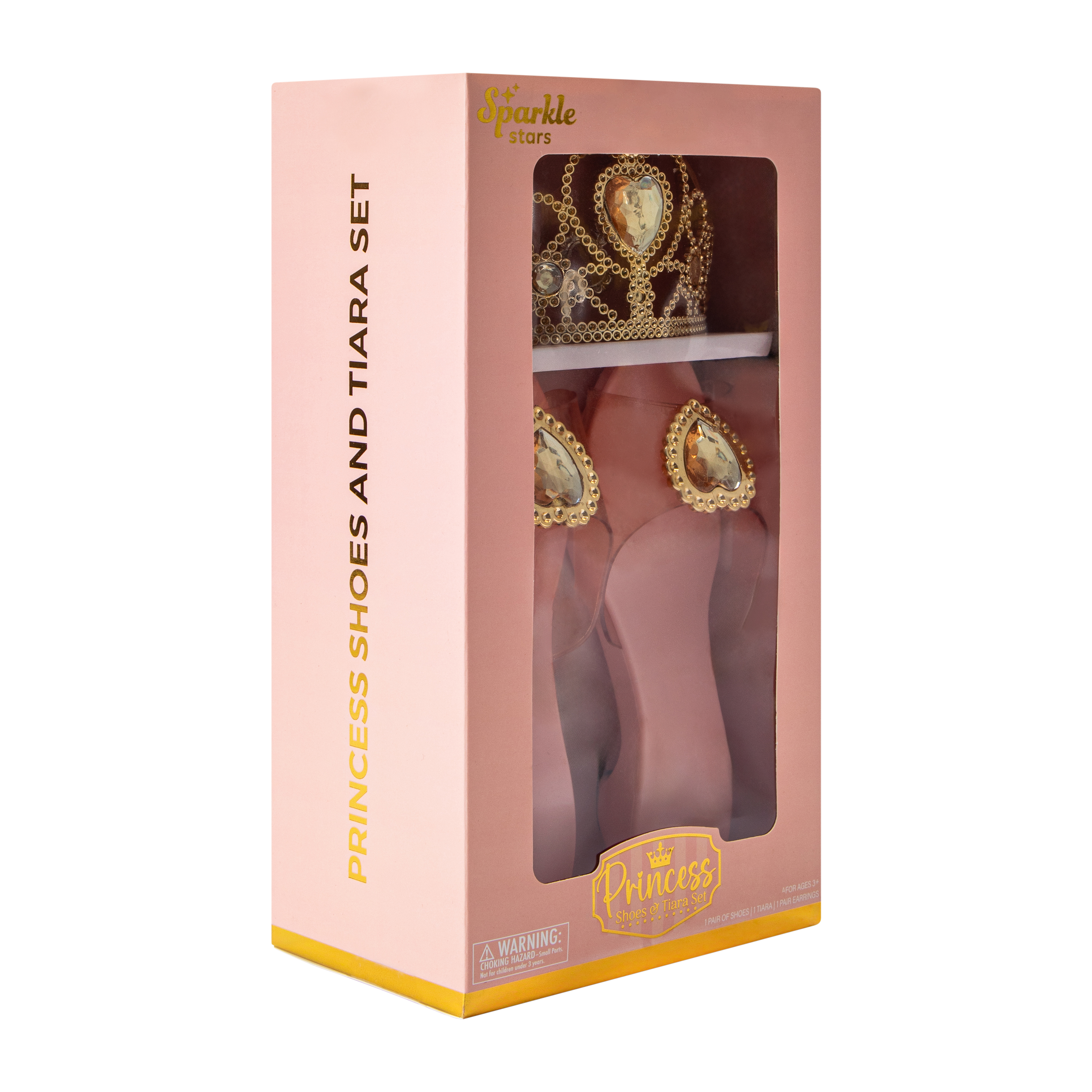 Sparkle Stars Pink Princess Shoes & Tiara Set