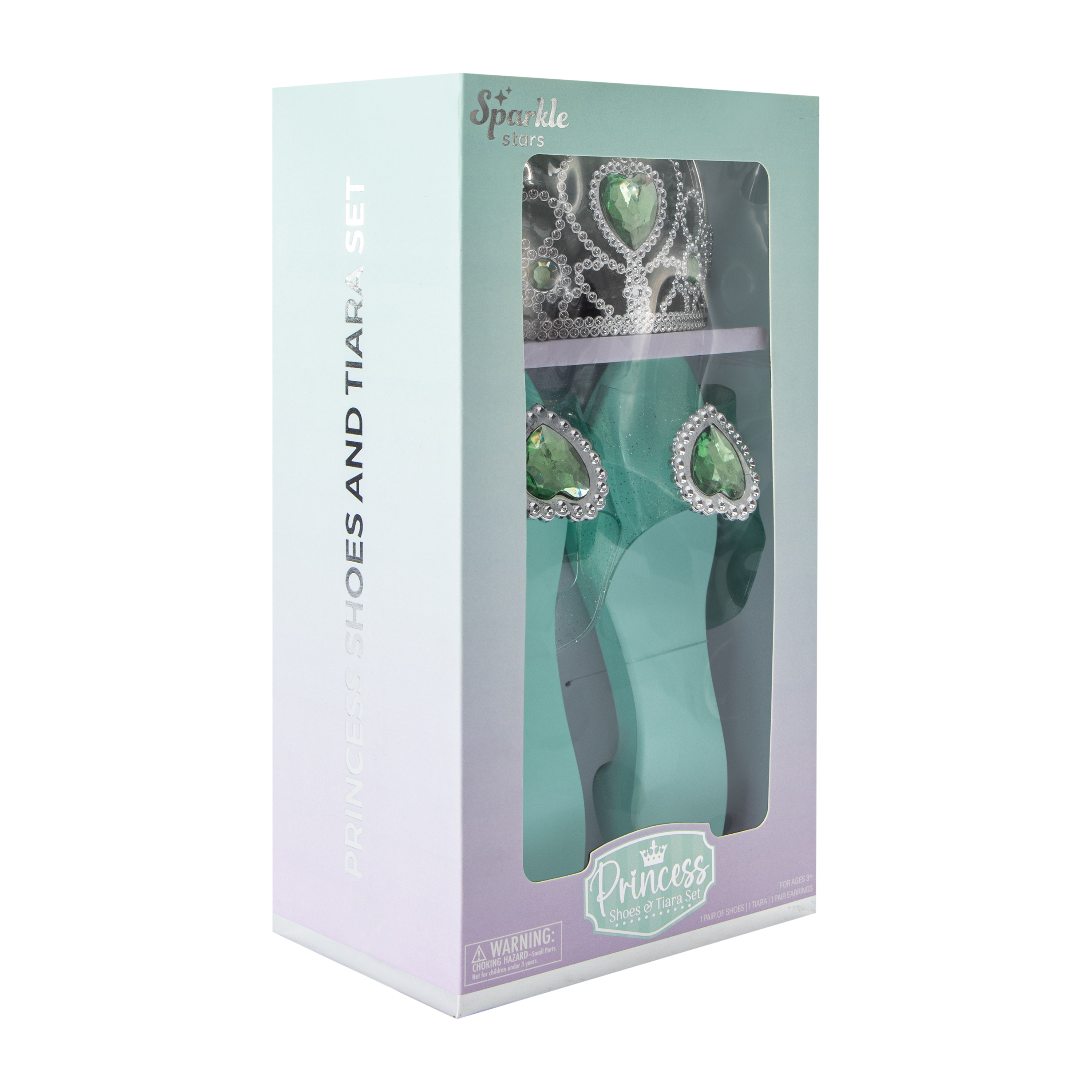 Sparkle Stars Blue Princess Shoes & Tiara Set