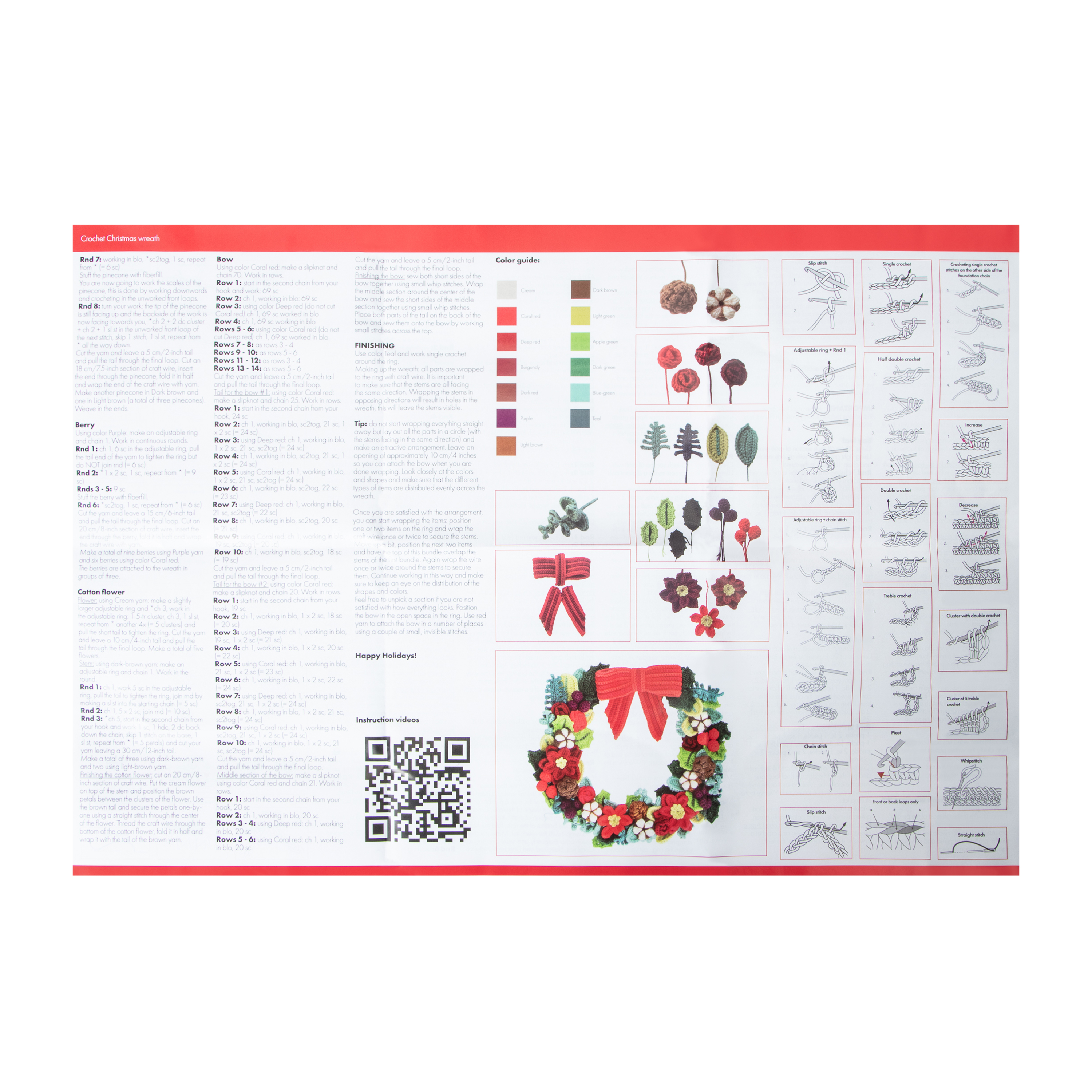 Christmas D.I.Y Christmas Crochet Wreath