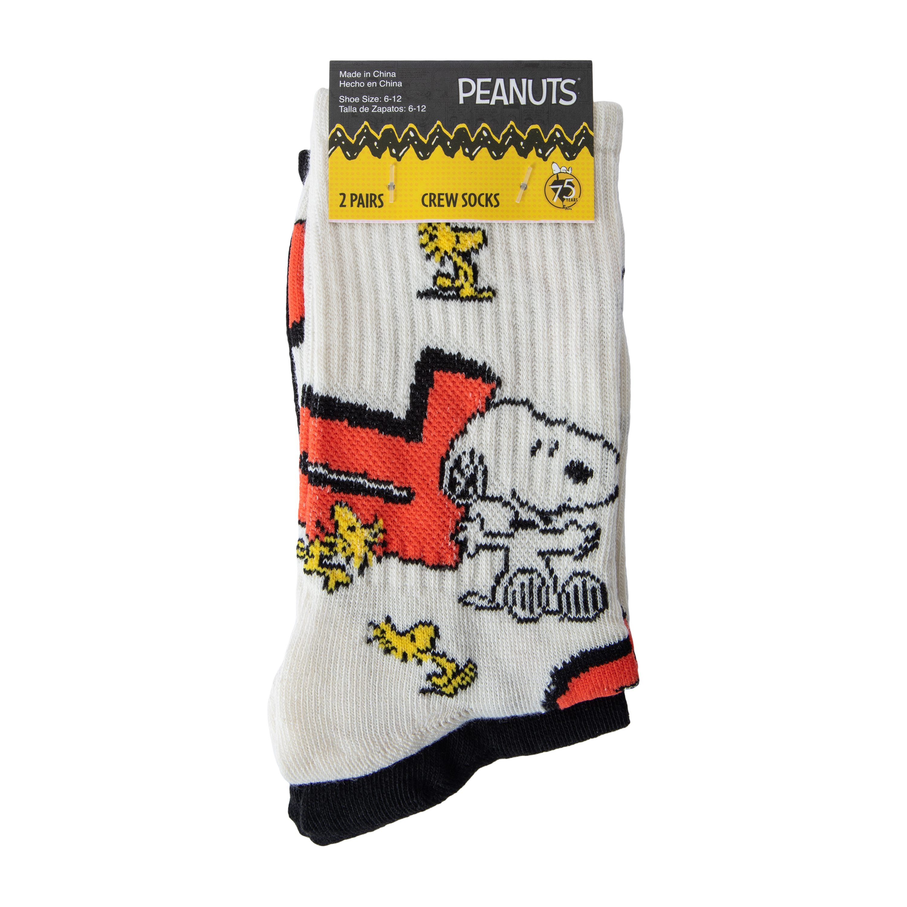 Peanuts® Crew Socks 2-Pairs