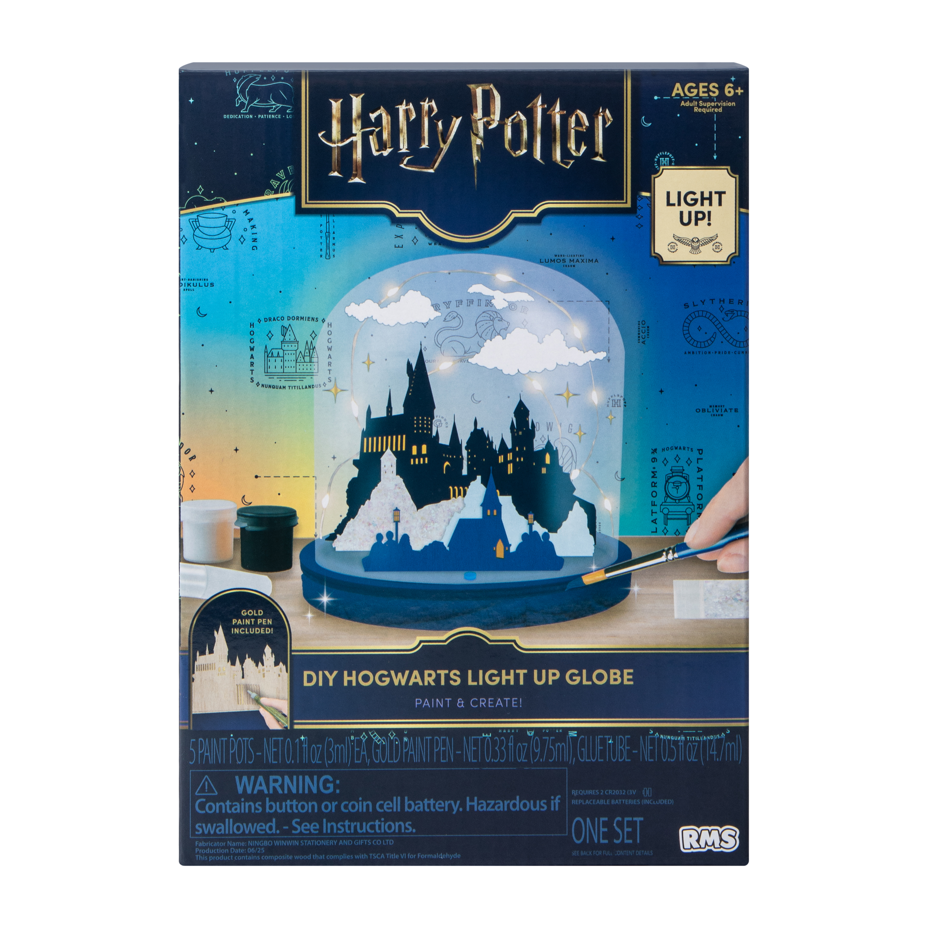 Harry Potter DIY Hogwarts Light Up Globe Set