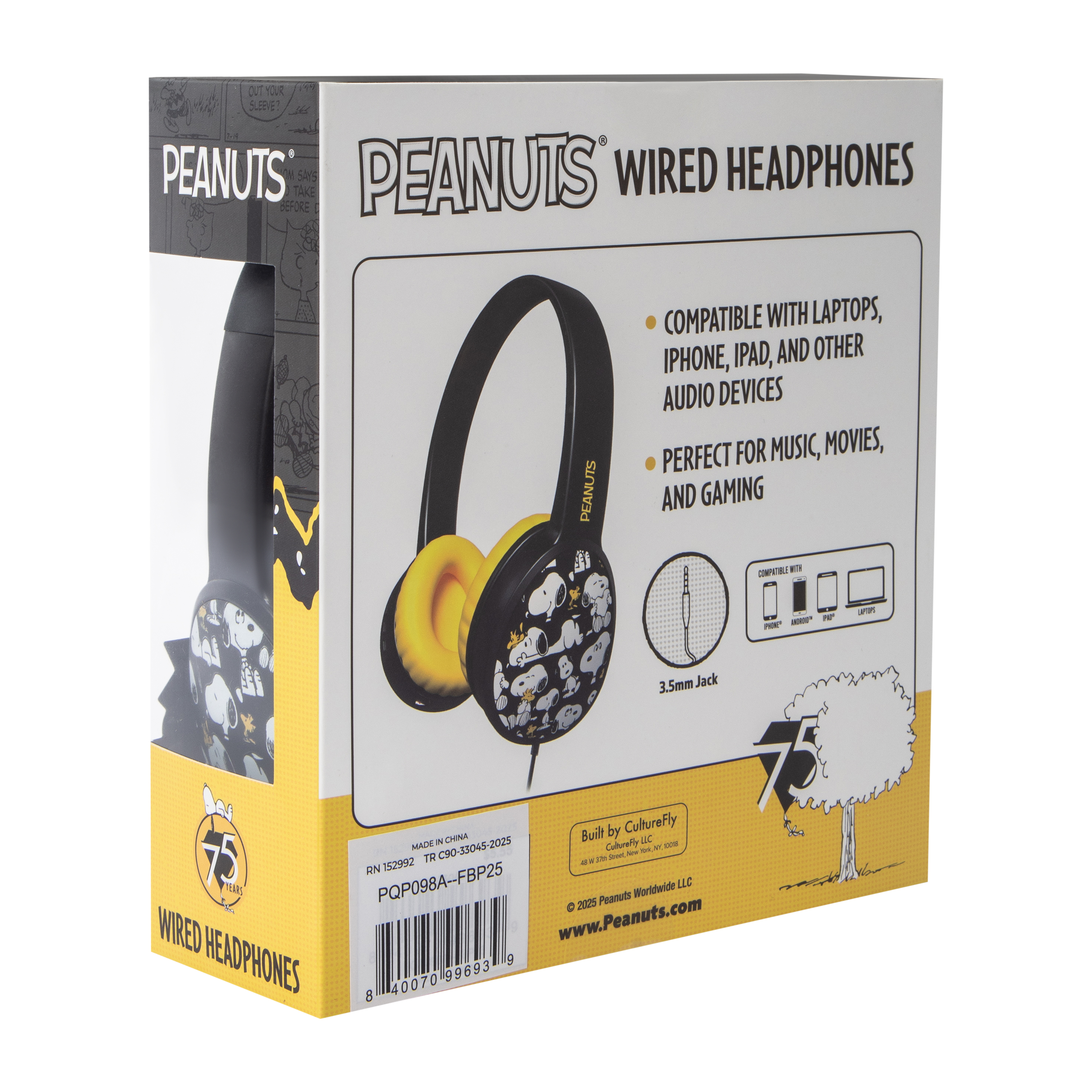 Peanuts® Wired Headphones