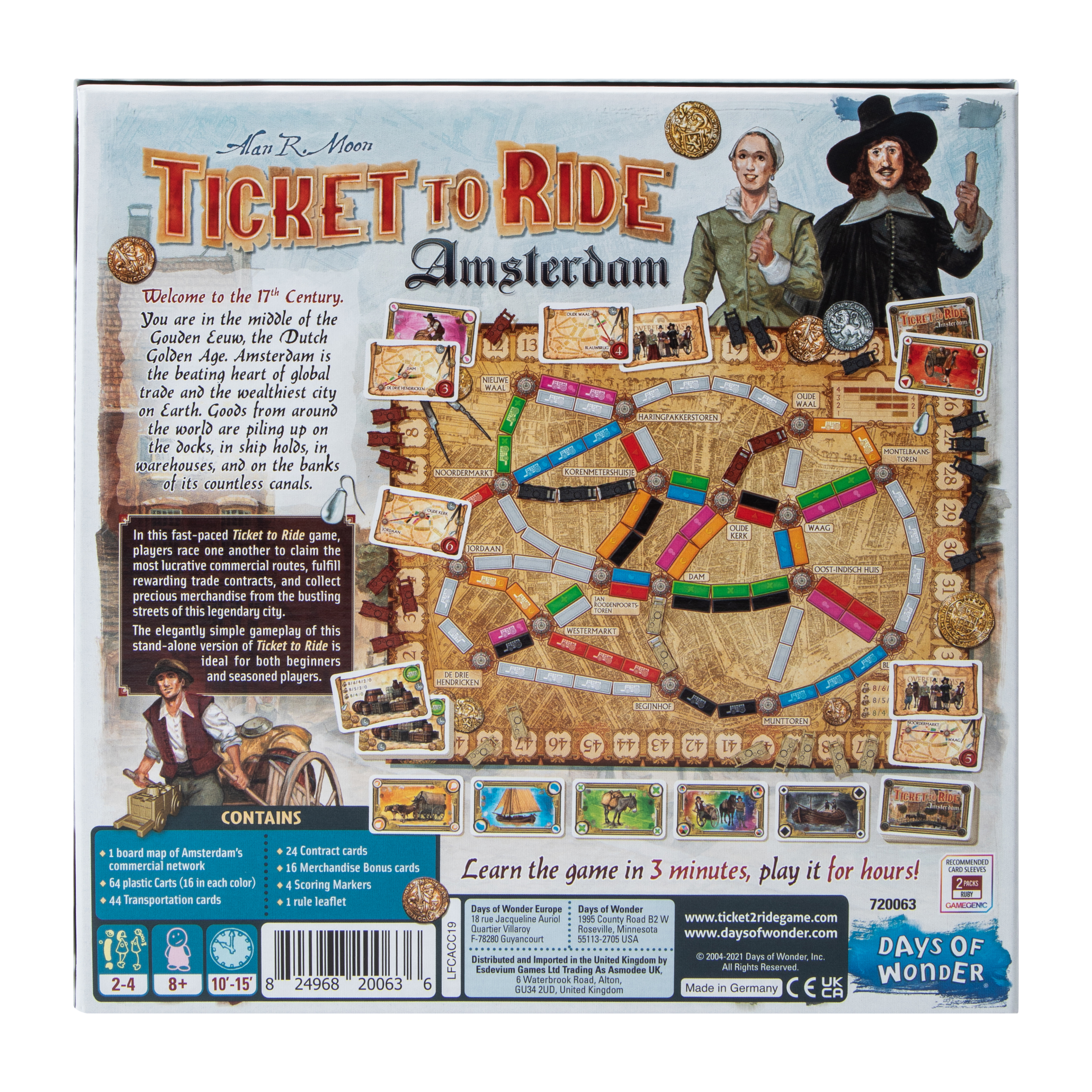 Days Of Wonder® Ticket To Ride Amsterdam Board Game