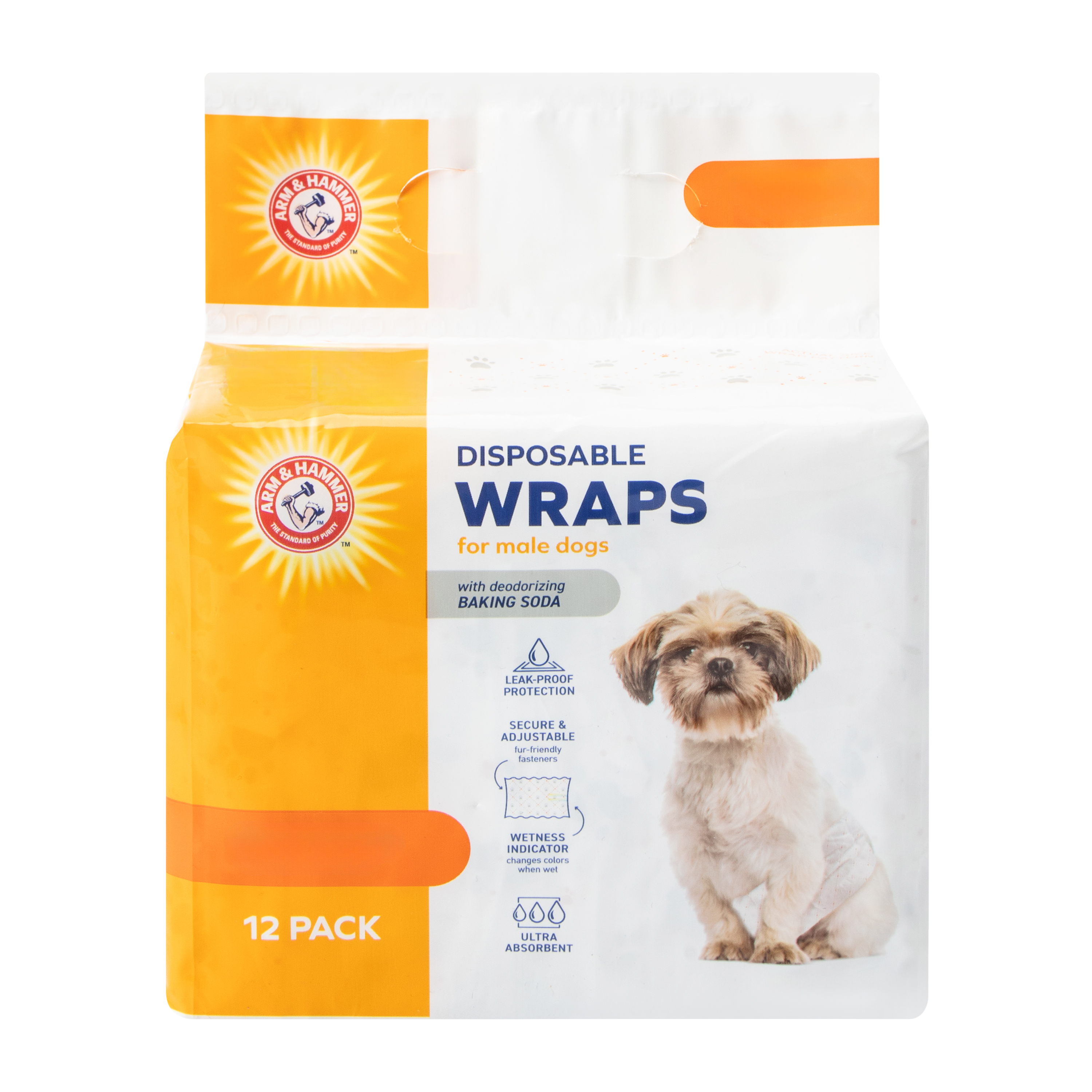 Arm & Hammer™ Small Male Dog Disposable Wraps 12-Pack
