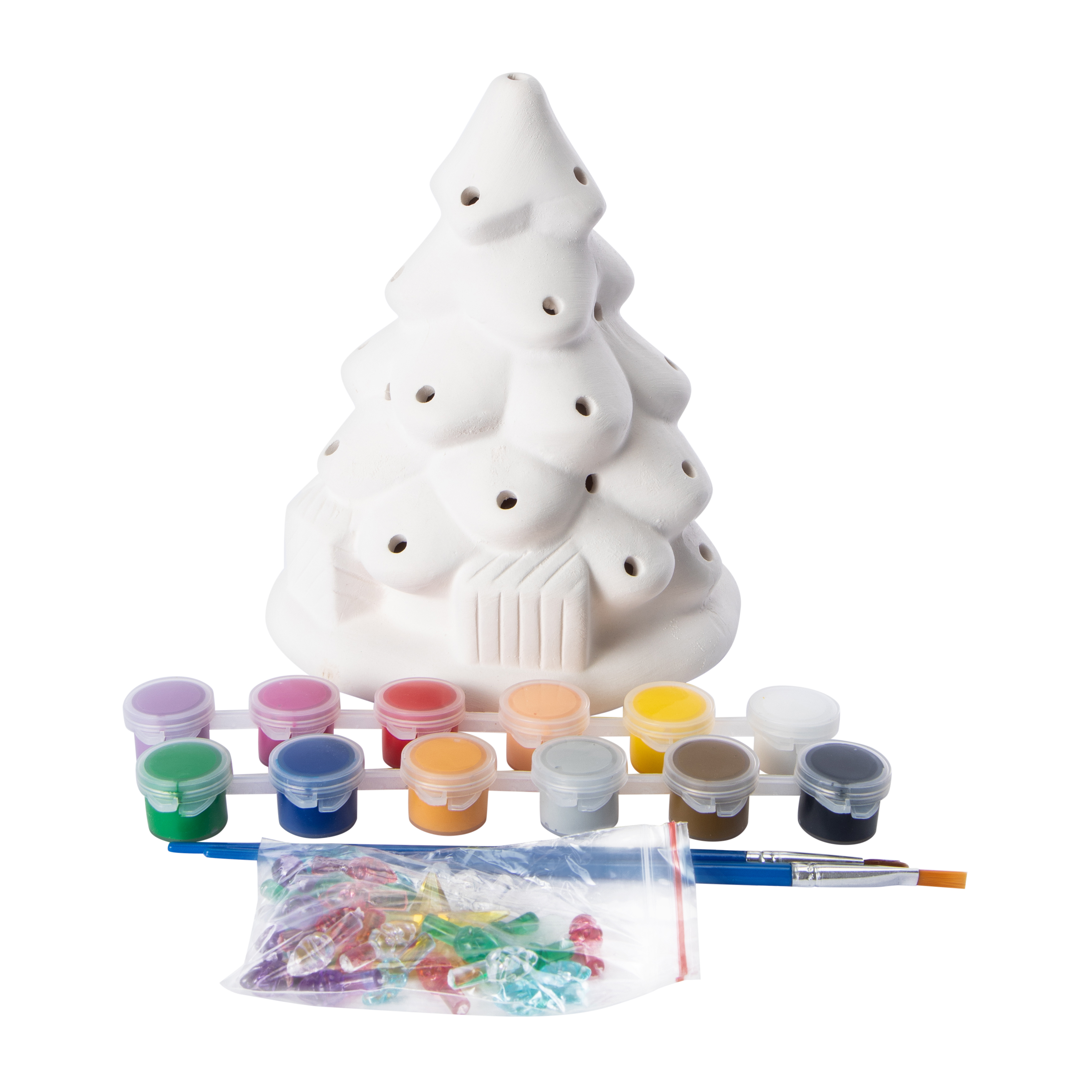 Christmas Paint Your Own Holiday Tree Set