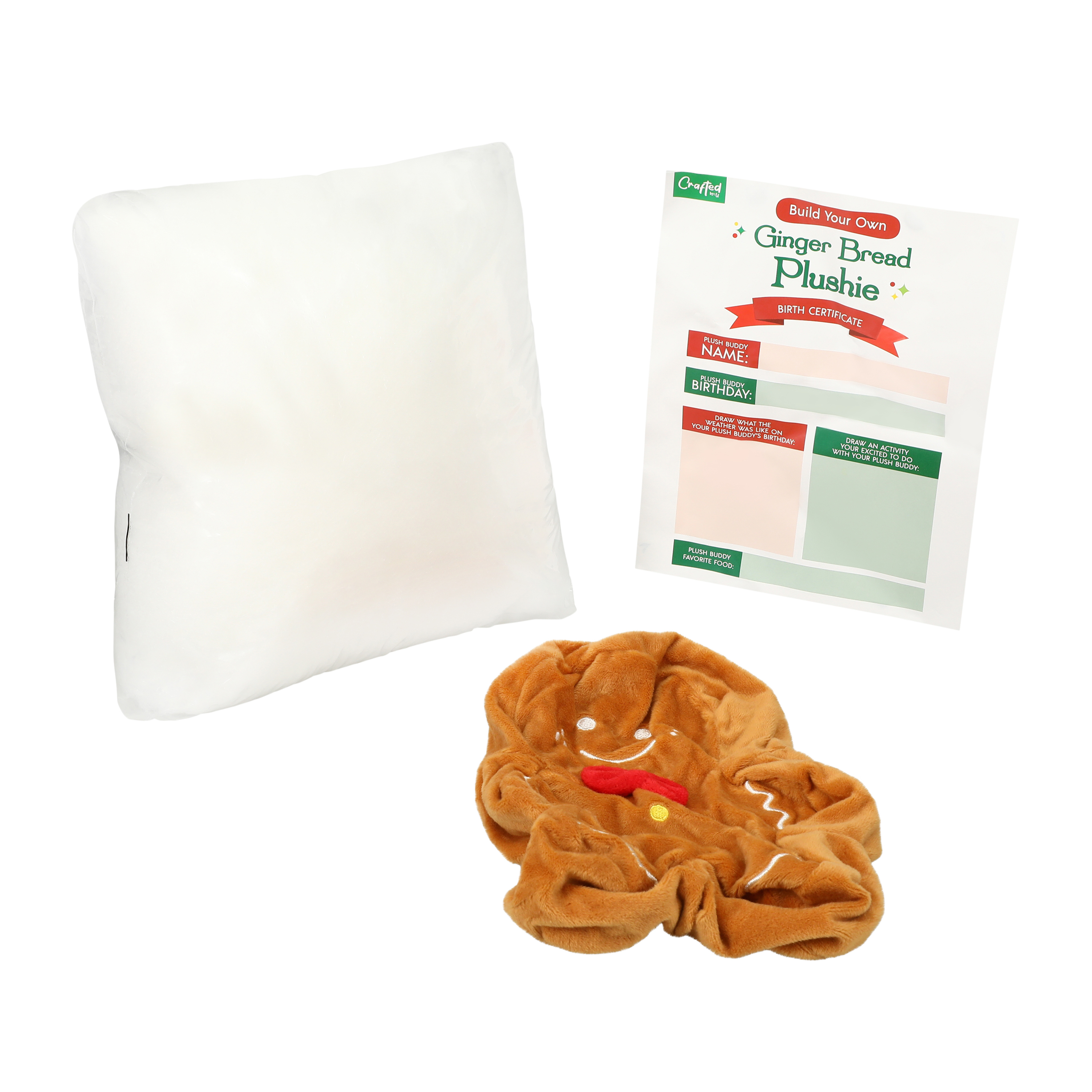 Crafted By: U Build Your Own Ginger Bread Plushie Kit