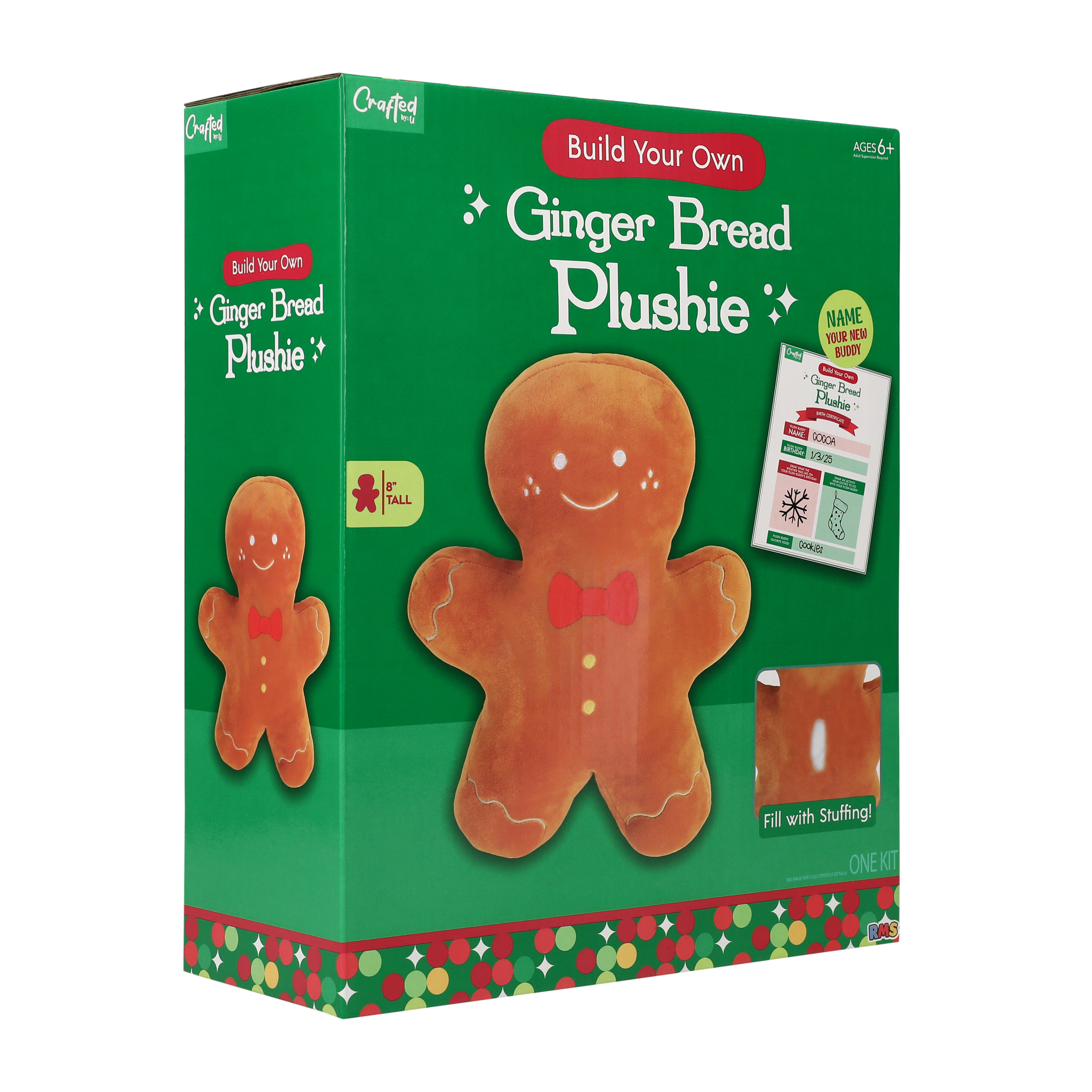 Crafted By: U Build Your Own Ginger Bread Plushie Kit