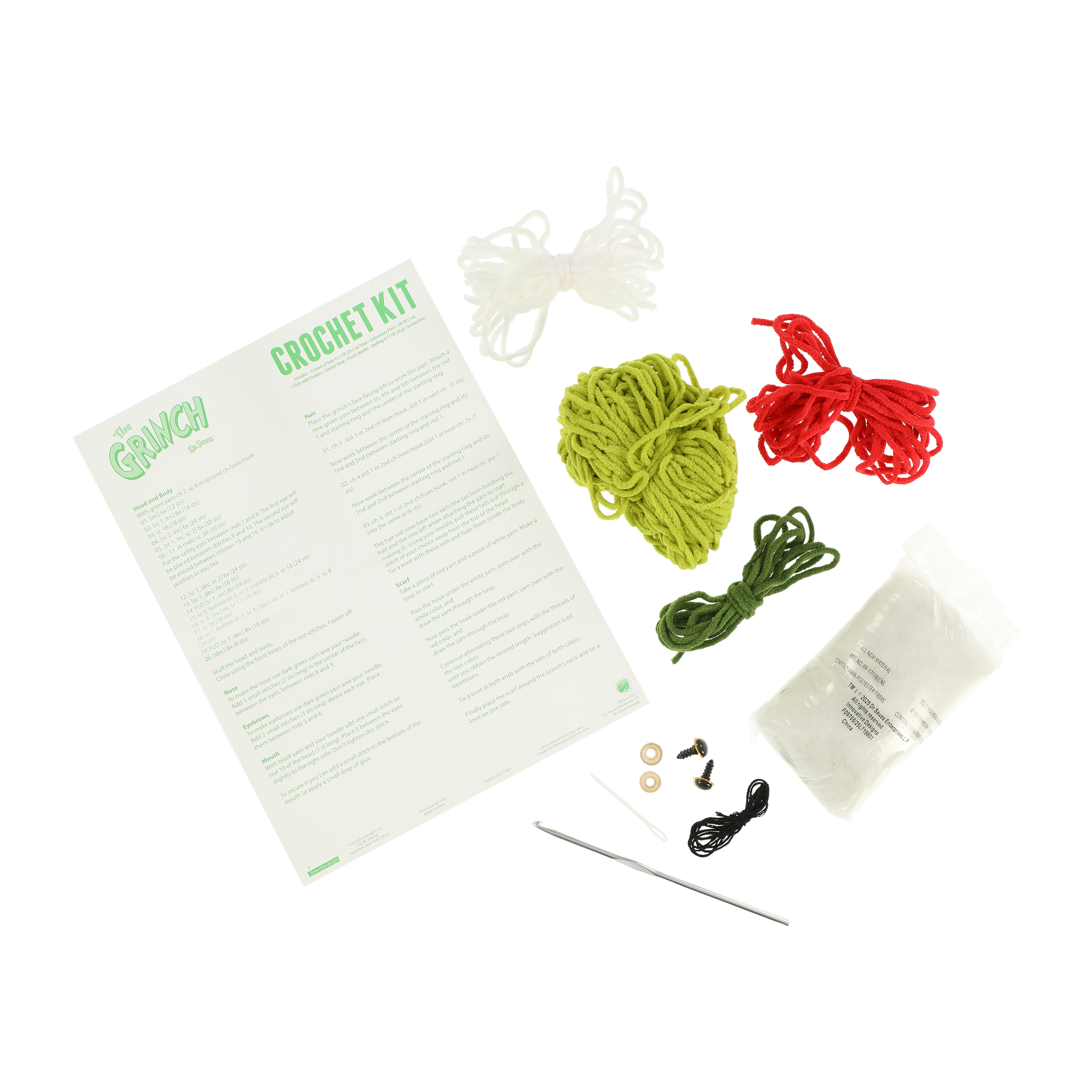 The Grinch By Dr. Seuss™ Crochet Kit Set