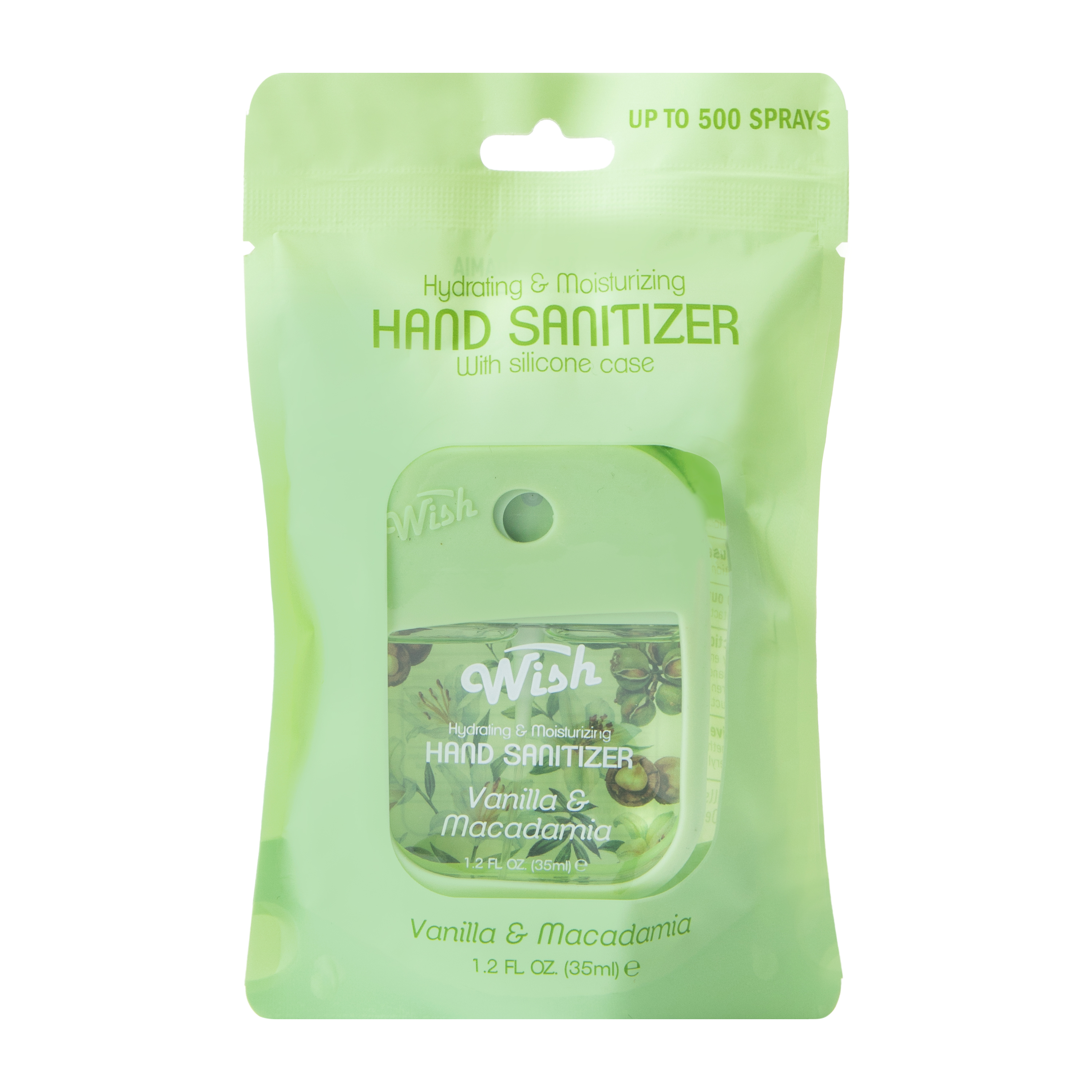 Wish Hand Sanitizer With Silicone Case 1.2oz (Styles May Vary)