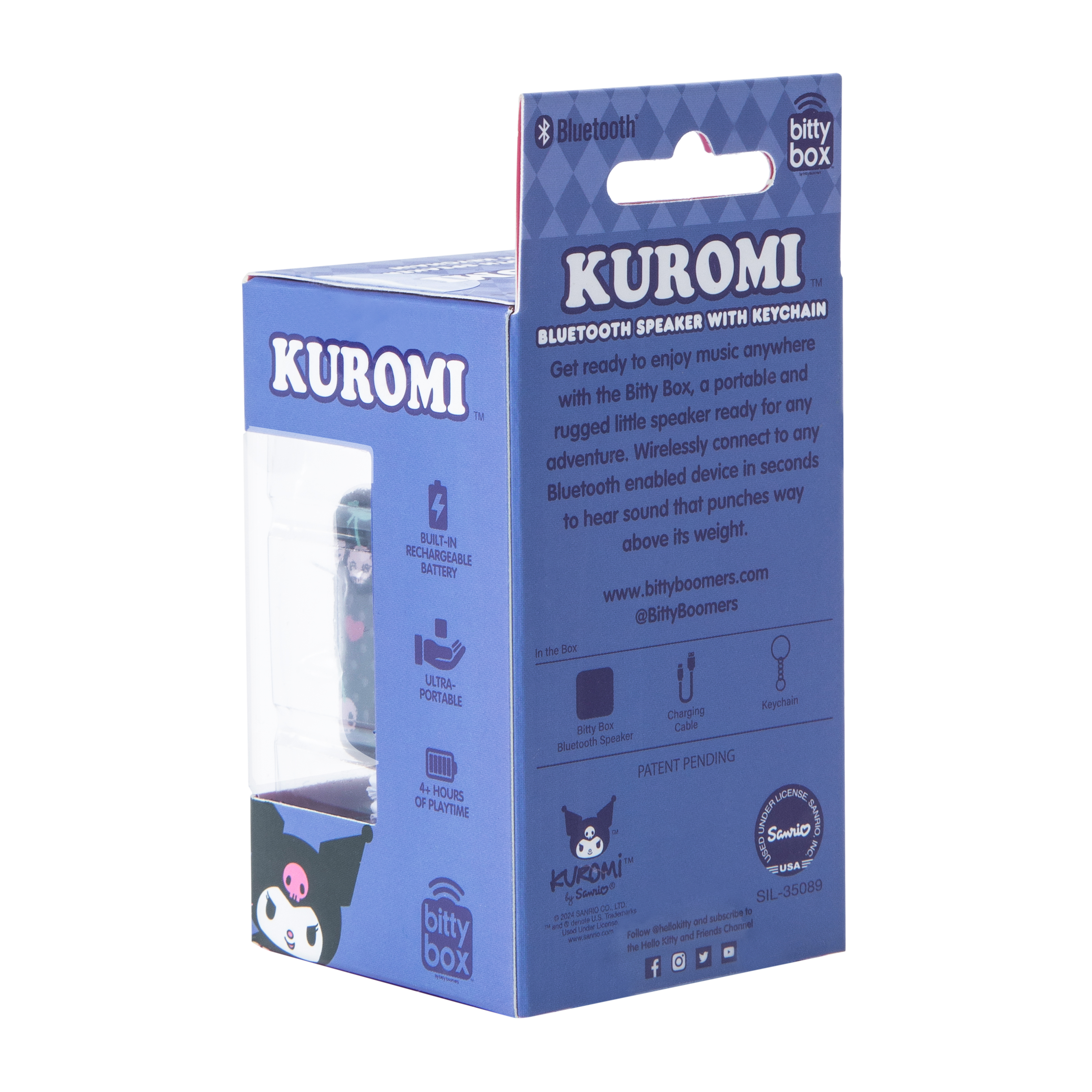 Bitty Box Kuromi™ Bluetooth Speaker With Keychain