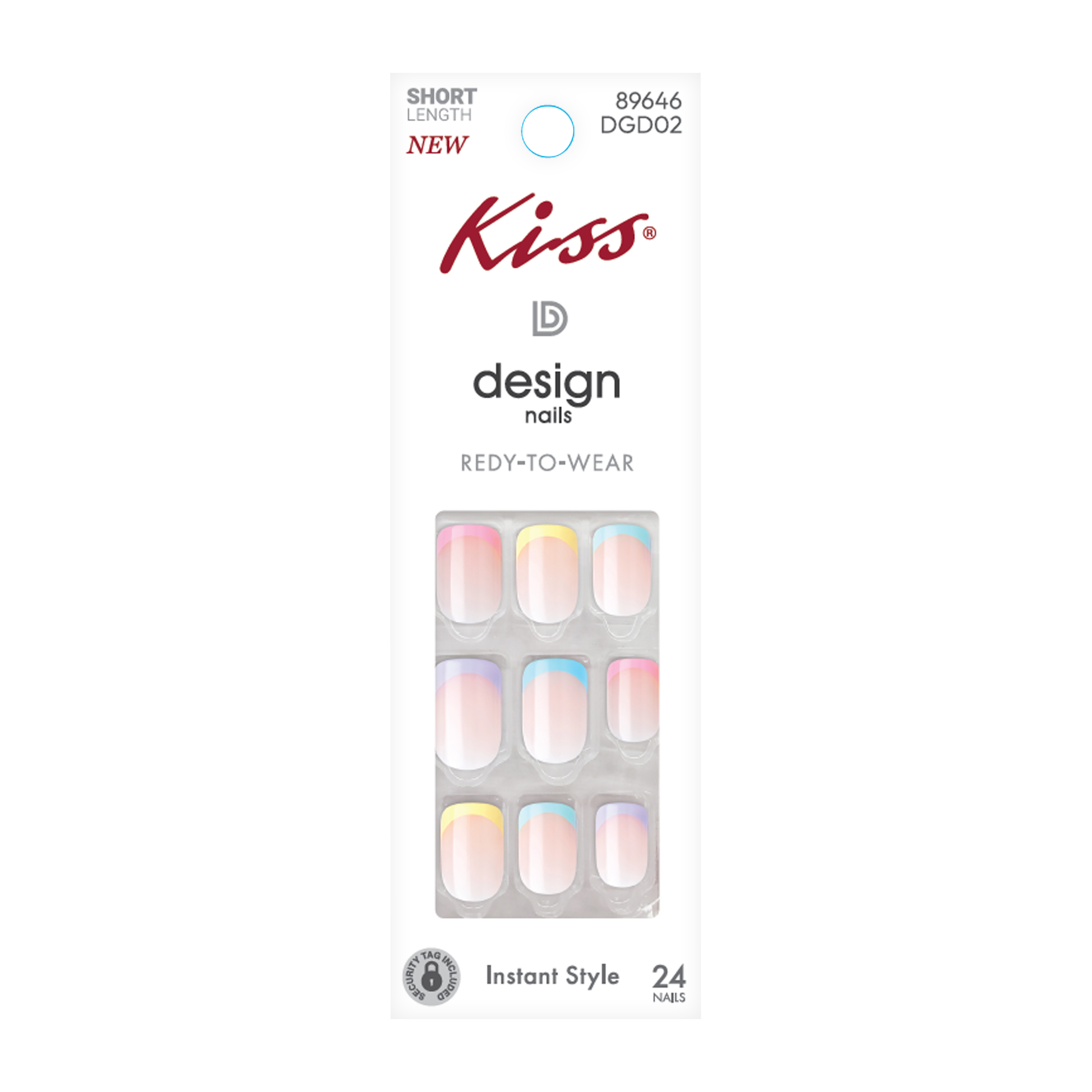 Kiss® Design Nails Short Length 24-Pack