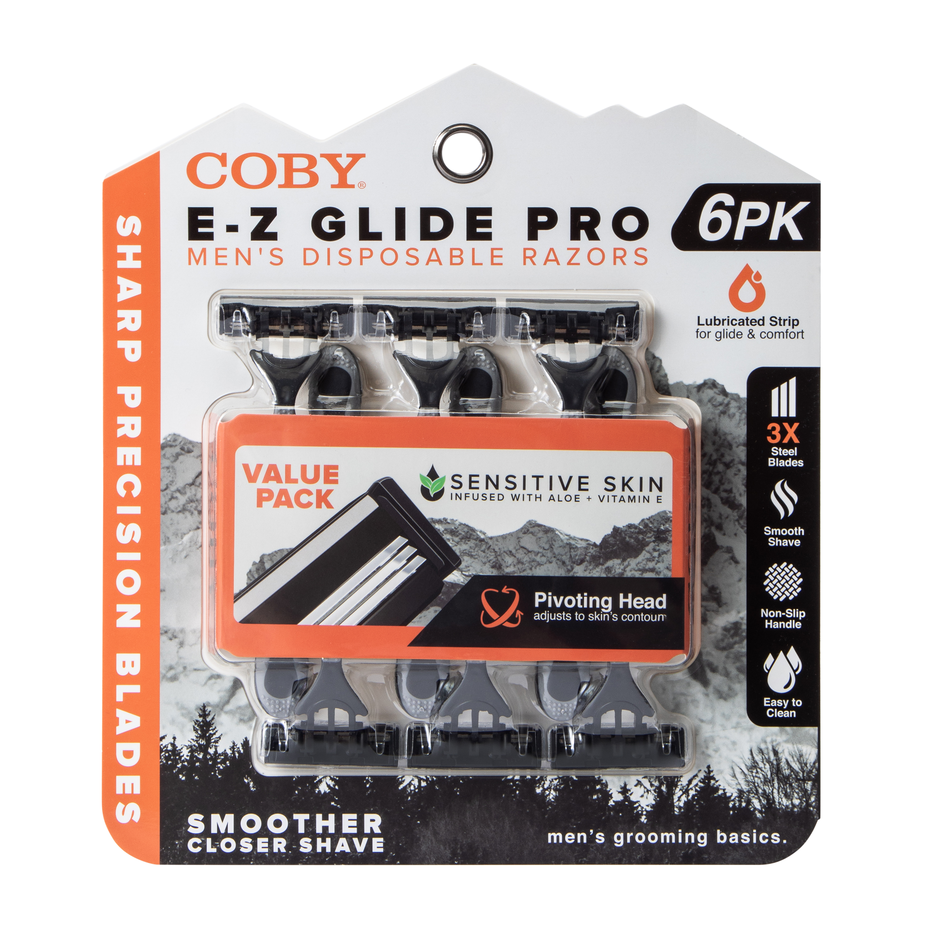 Coby® E-Z Glide Pro Men's Disposable Razors Value Pack