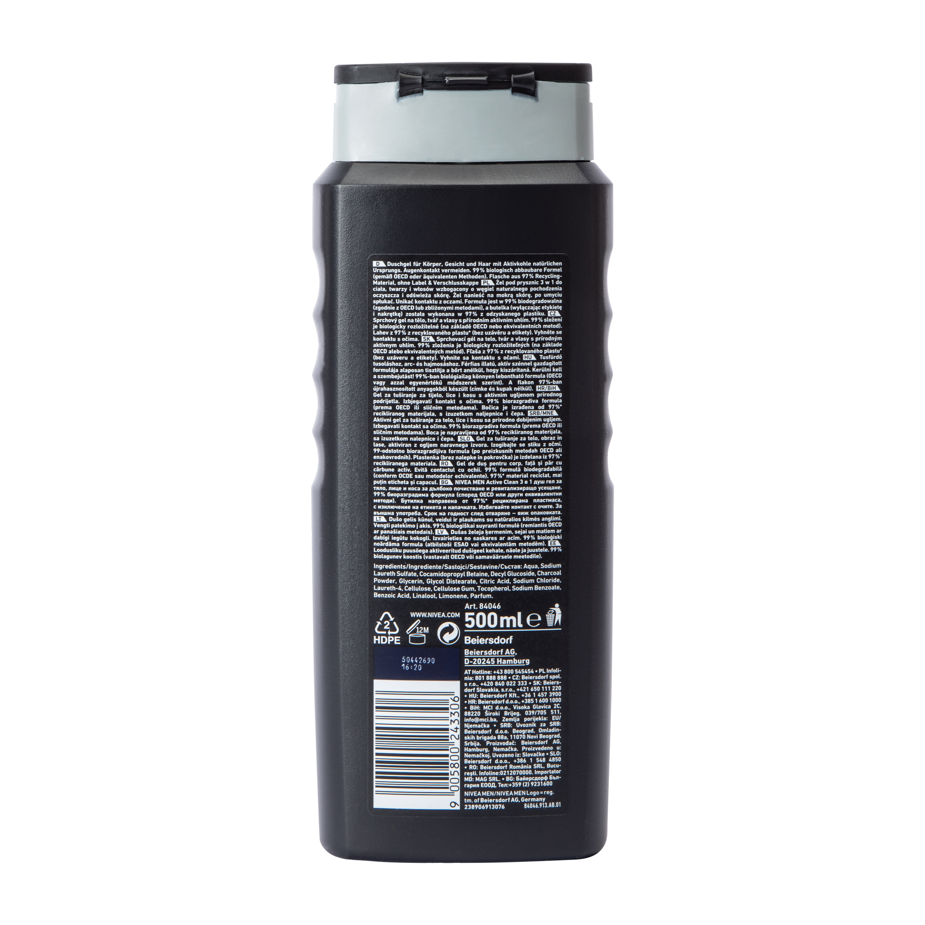 Nivea Men Active Clean 3in1 Shower Gel