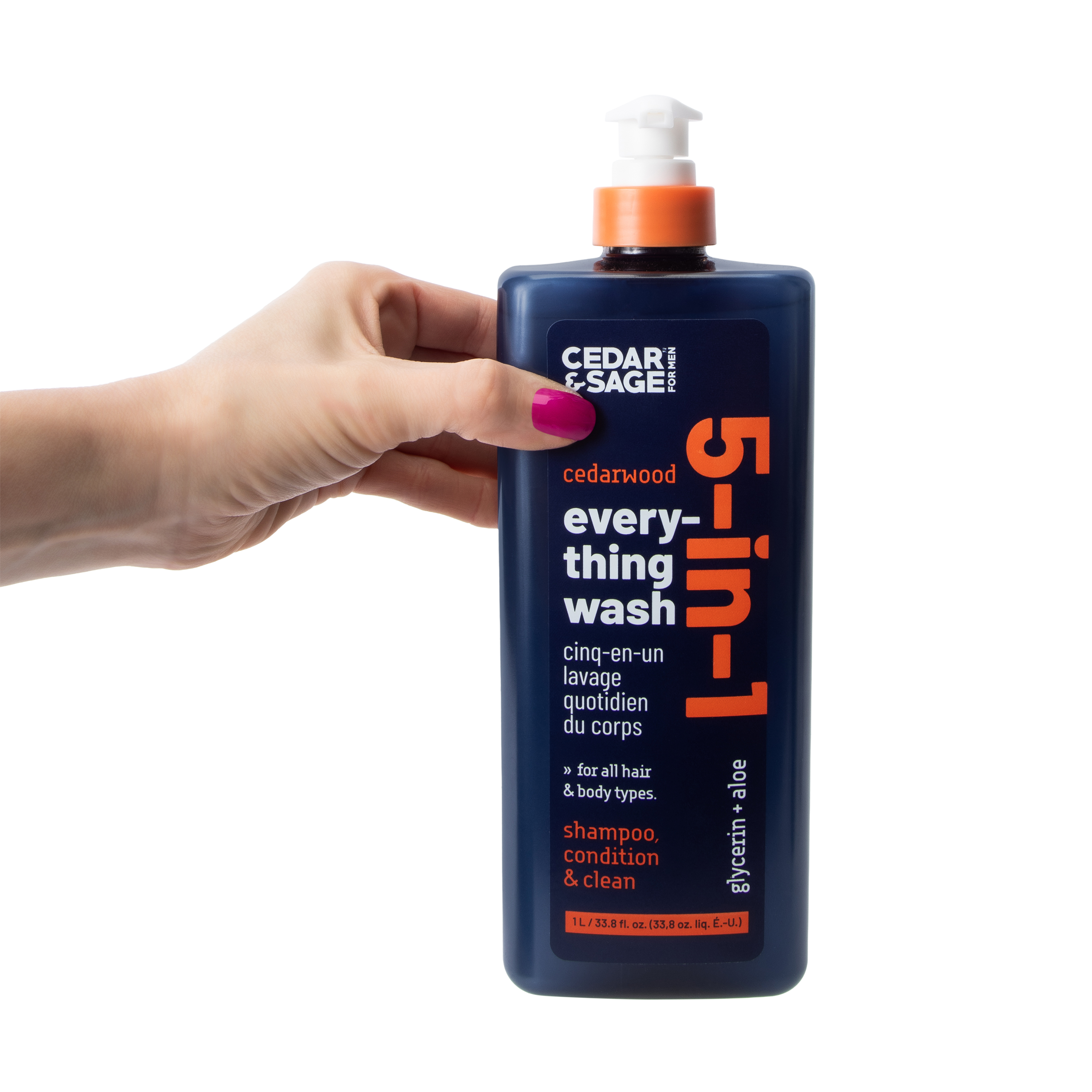 Cedar & Sage™  5-In-1 Everything Wash For Men 33.8oz