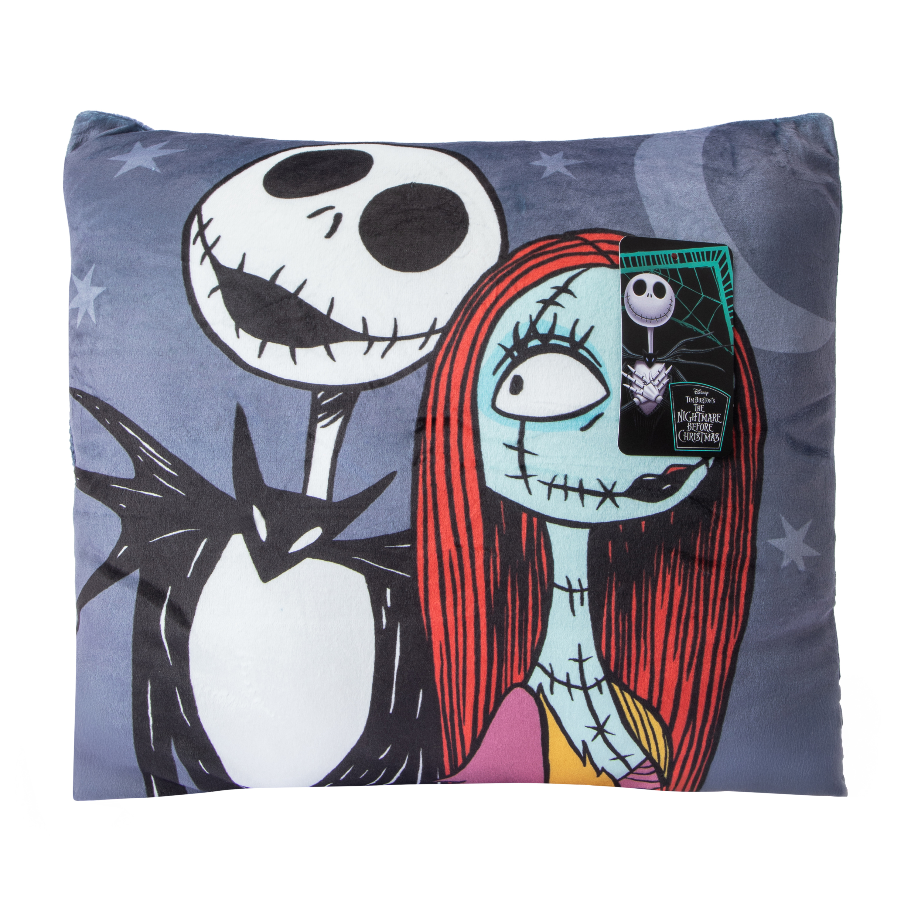 Disney Tim Burton's The Nightmare Before Christmas Couple Squishy Pillow 14inx14in