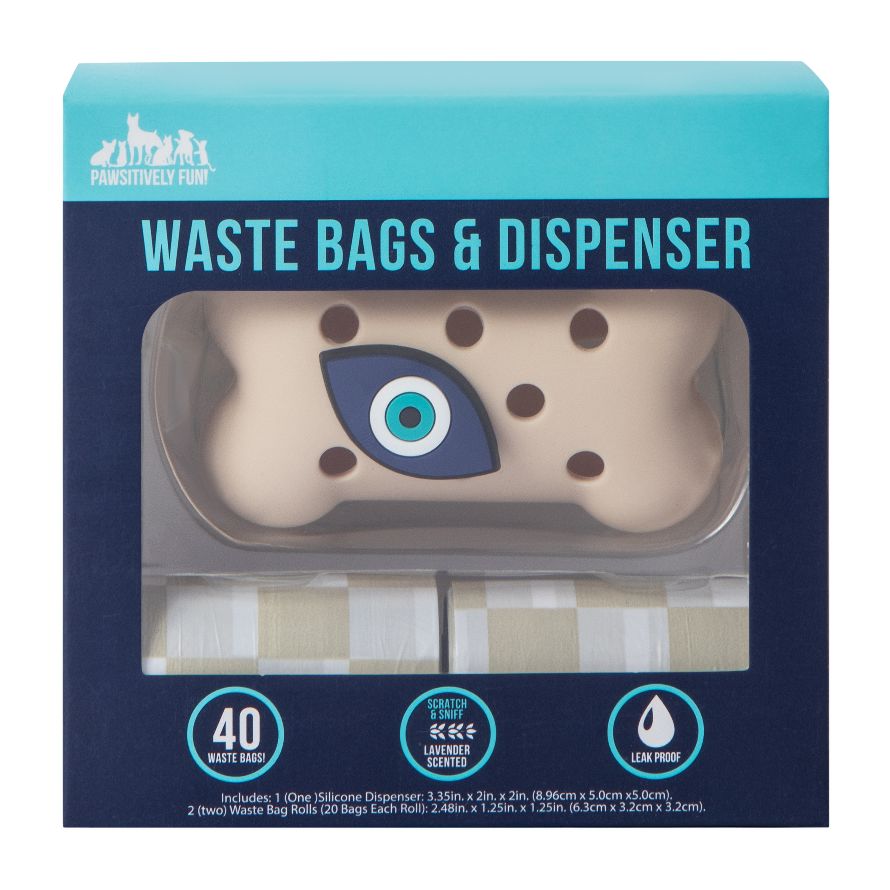 Pawsitively Fun! Waste Bags & Dispenser Set