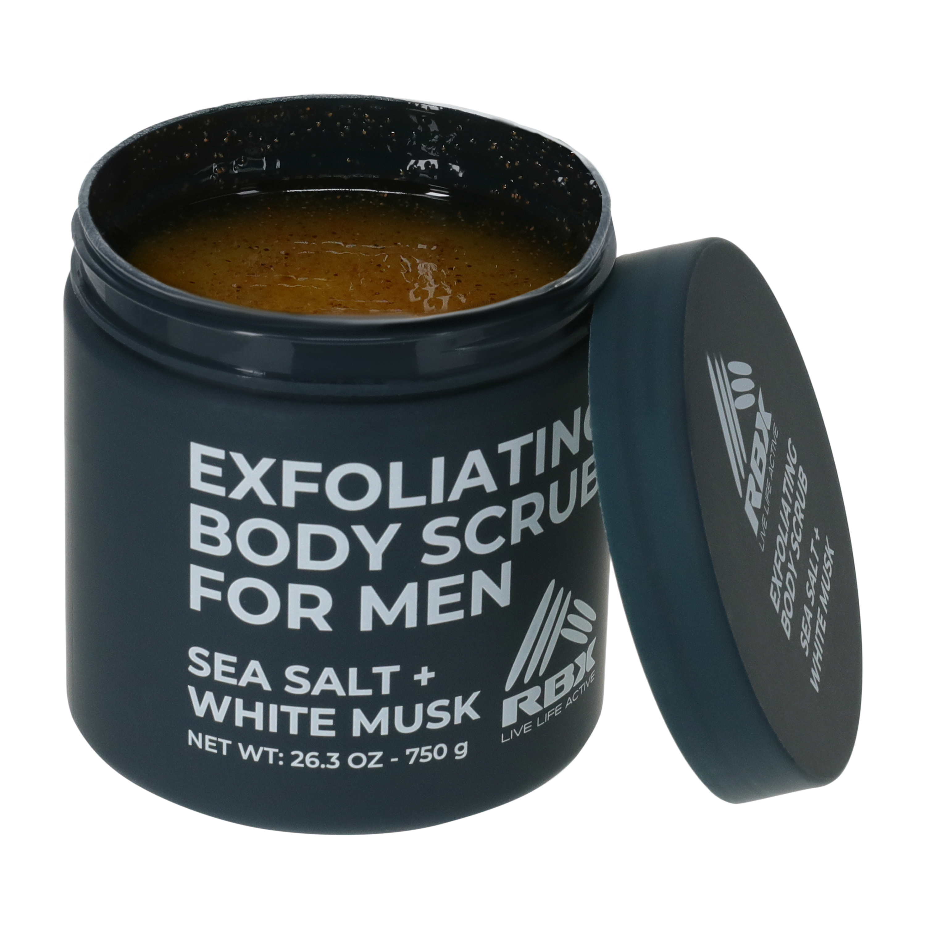 RBX Exfoliating Sea Salt+White Musk Body Scrub For Men 26.3oz