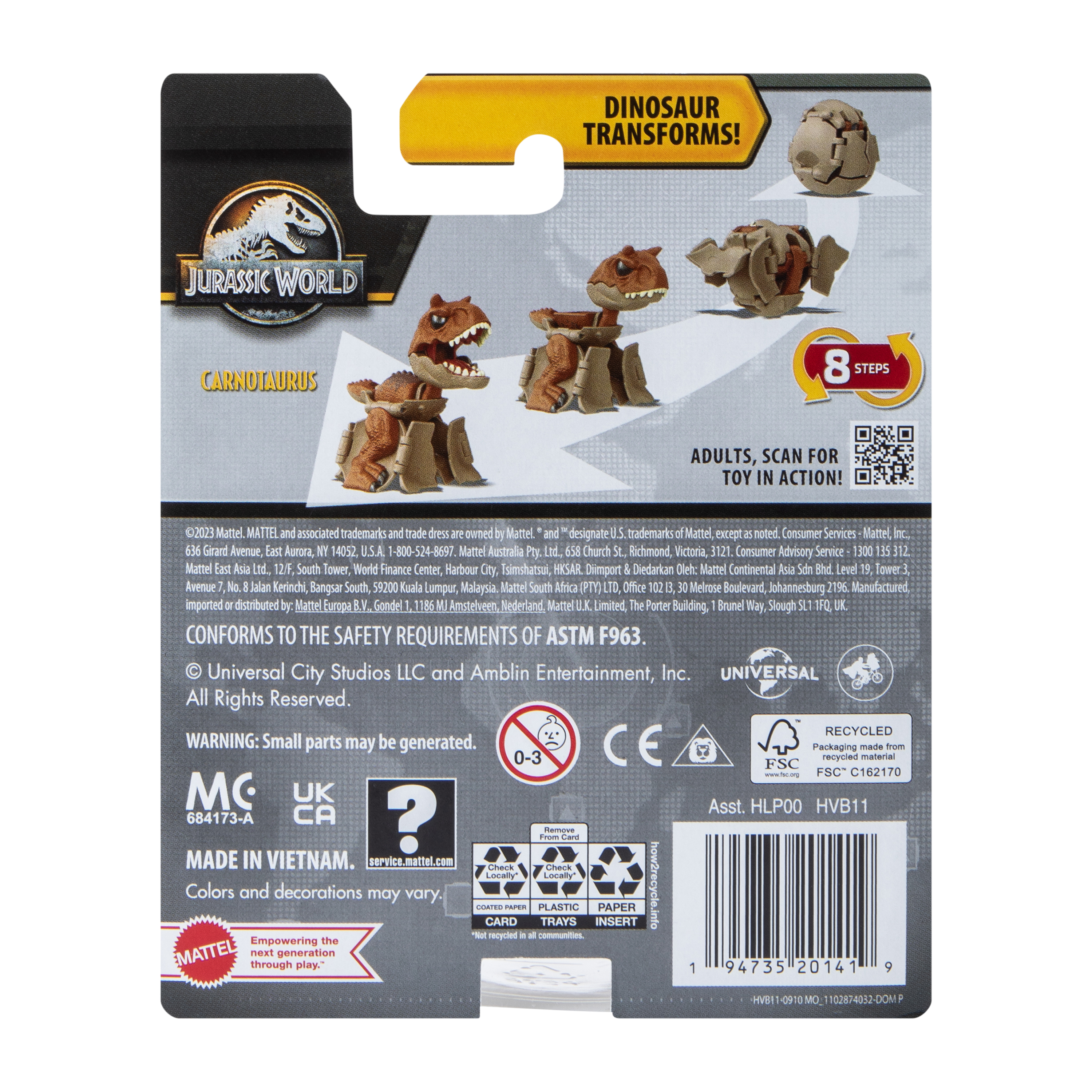 Jurassic World Fierce Changers™ Hidden Hatchers™ Toy