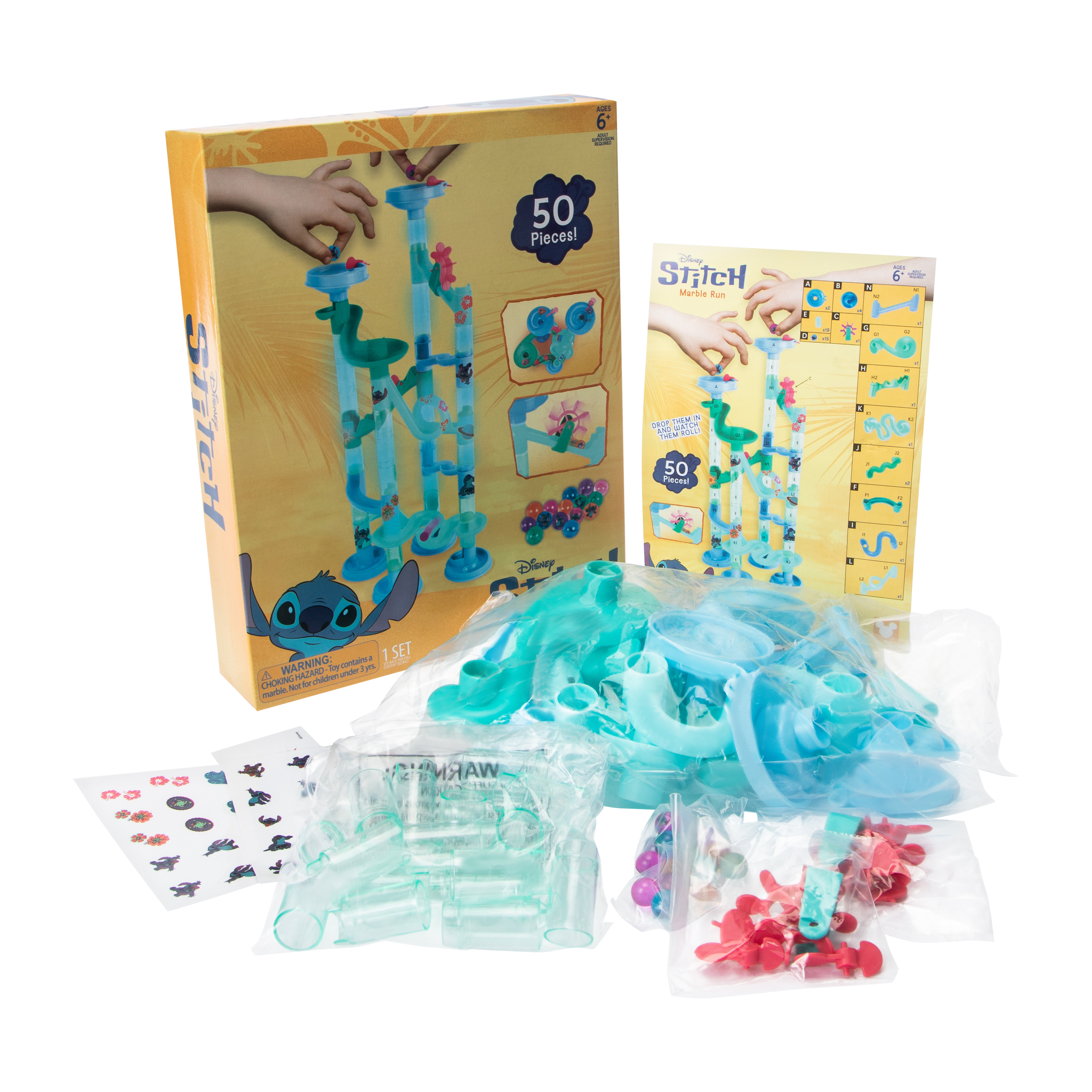 Disney Stitch Marble Run Set